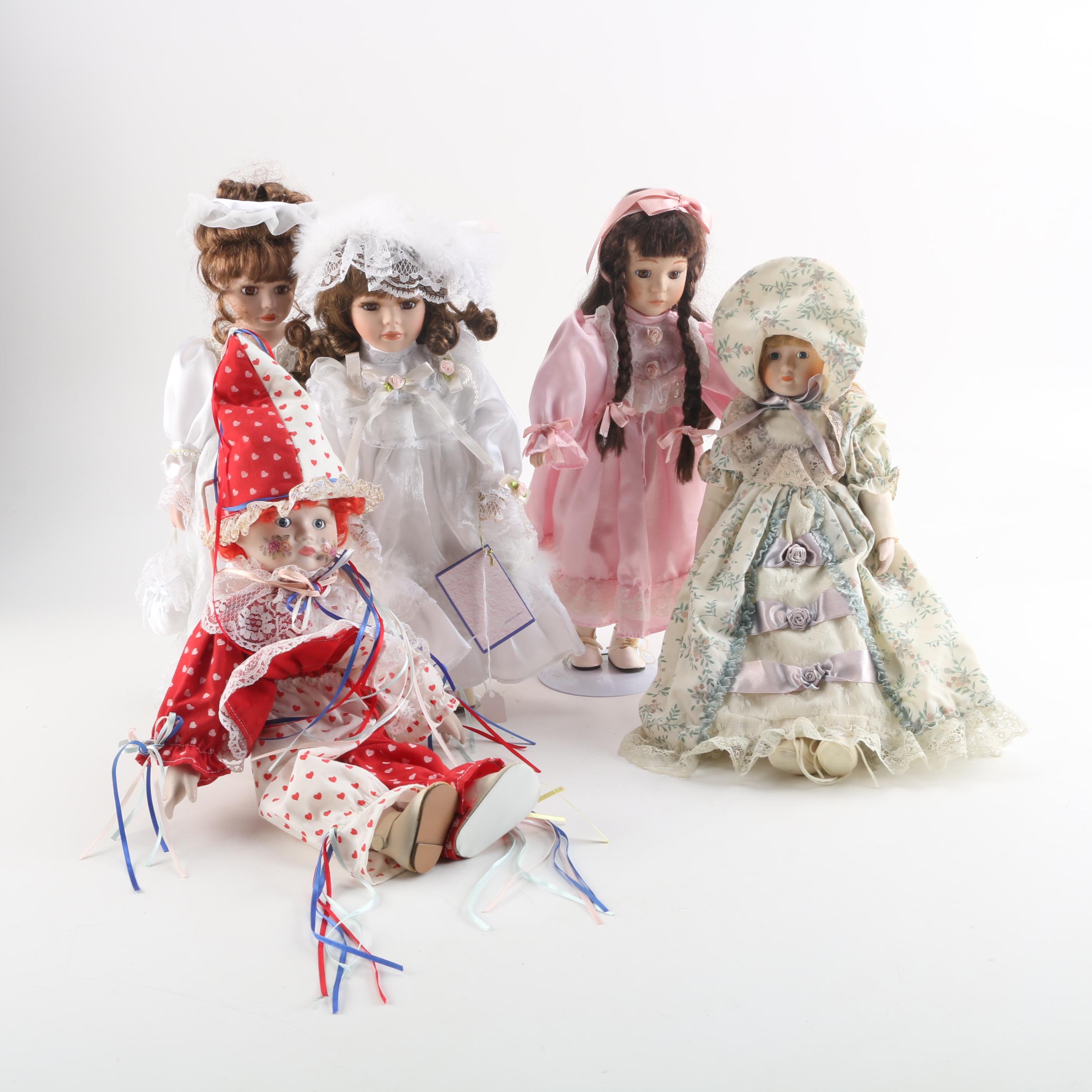 Vintage Porcelain Dolls Featuring Jmisa Collection