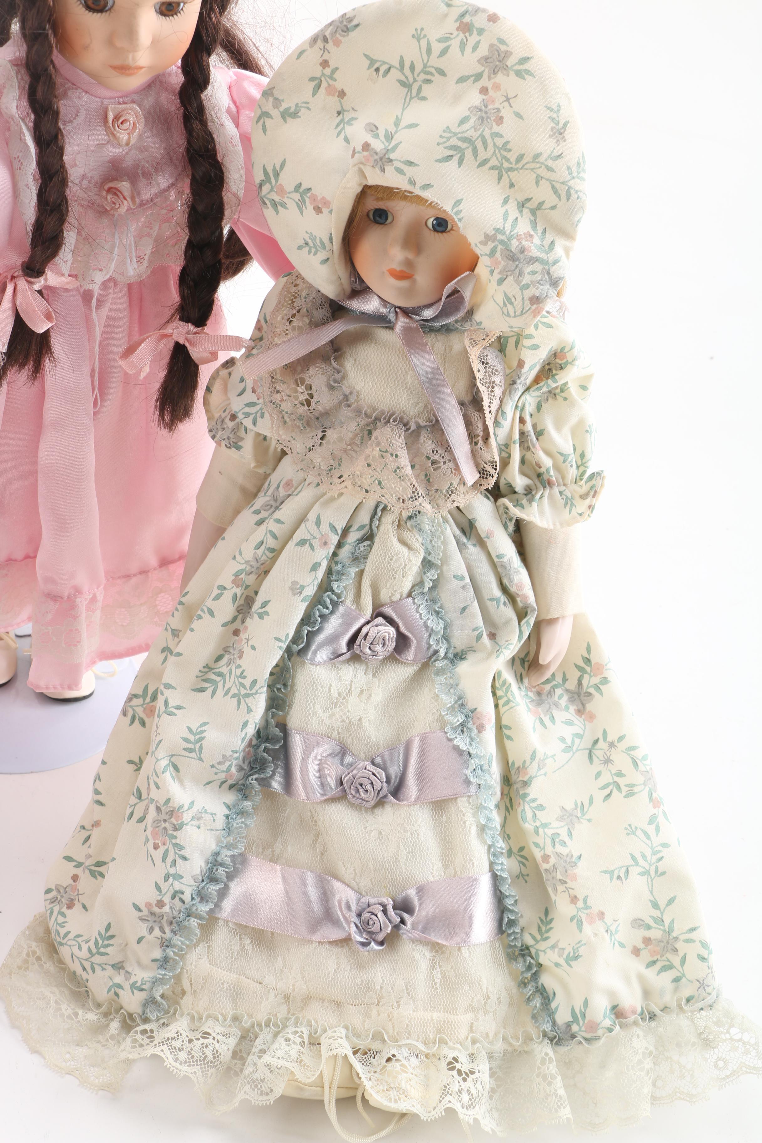 Vintage Porcelain Dolls Featuring Jmisa Collection