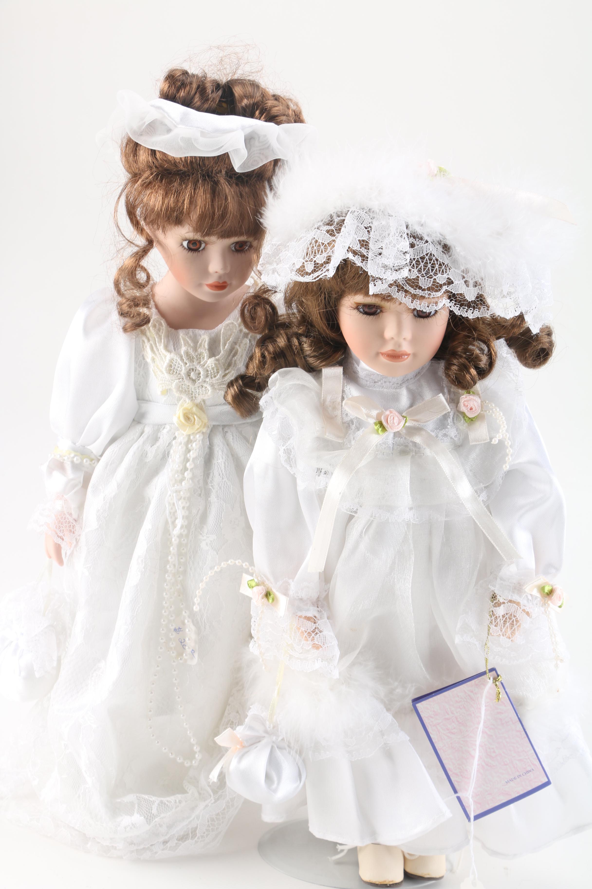 Vintage Porcelain Dolls Featuring Jmisa Collection