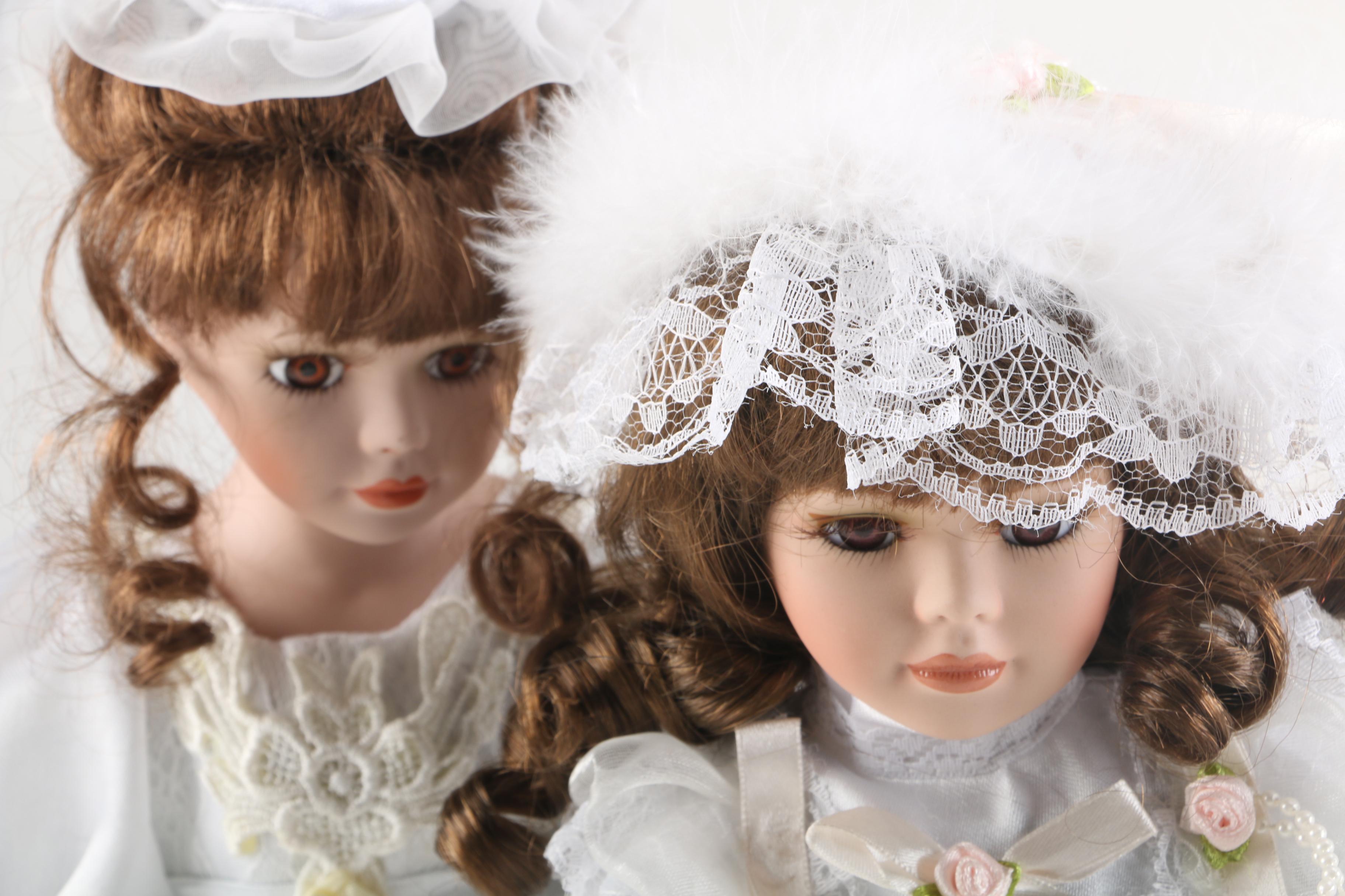 Vintage Porcelain Dolls Featuring Jmisa Collection