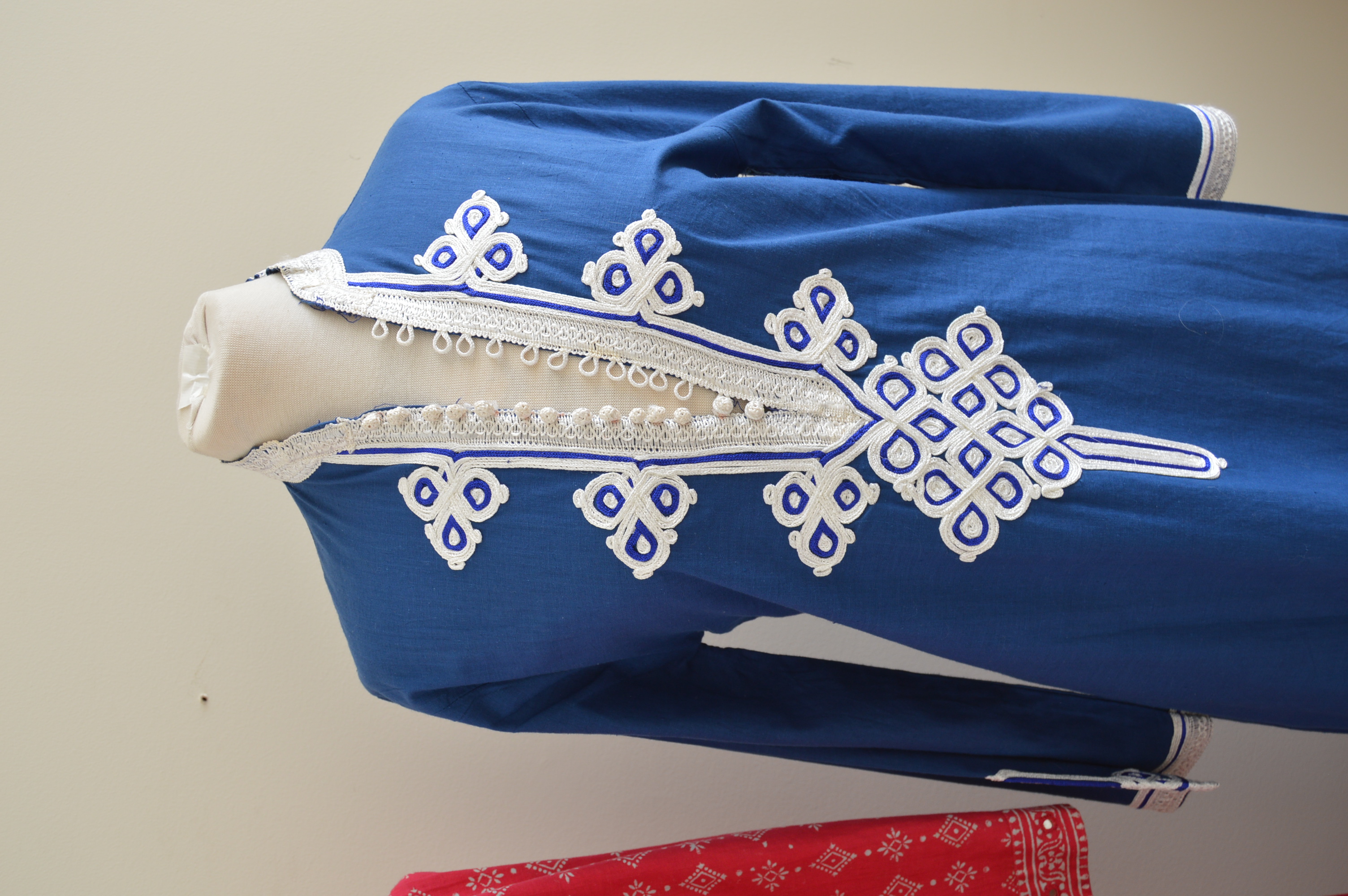 Vintage Saks Pakistani Mirrored Maxi Dress and I. Magnin Moroccan Caftan