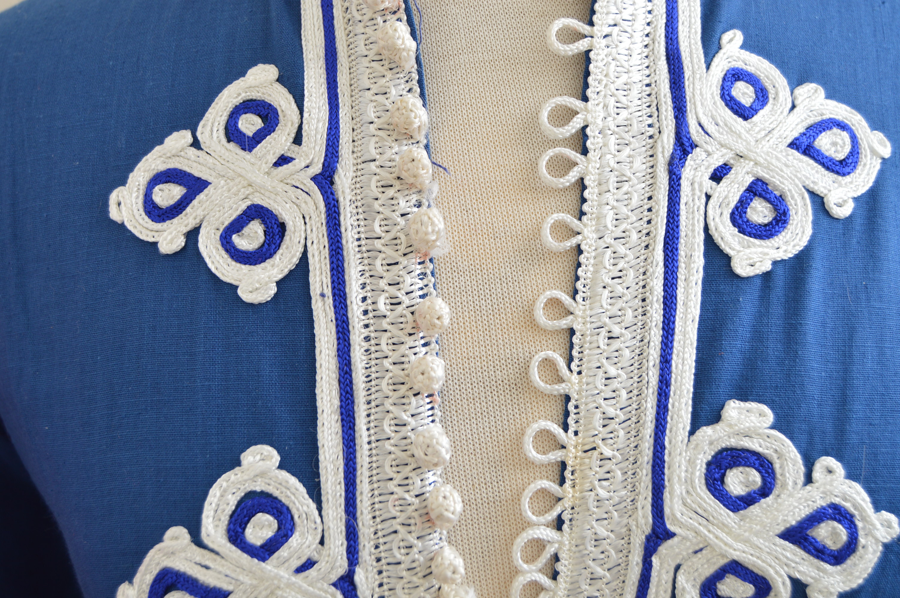 Vintage Saks Pakistani Mirrored Maxi Dress and I. Magnin Moroccan Caftan