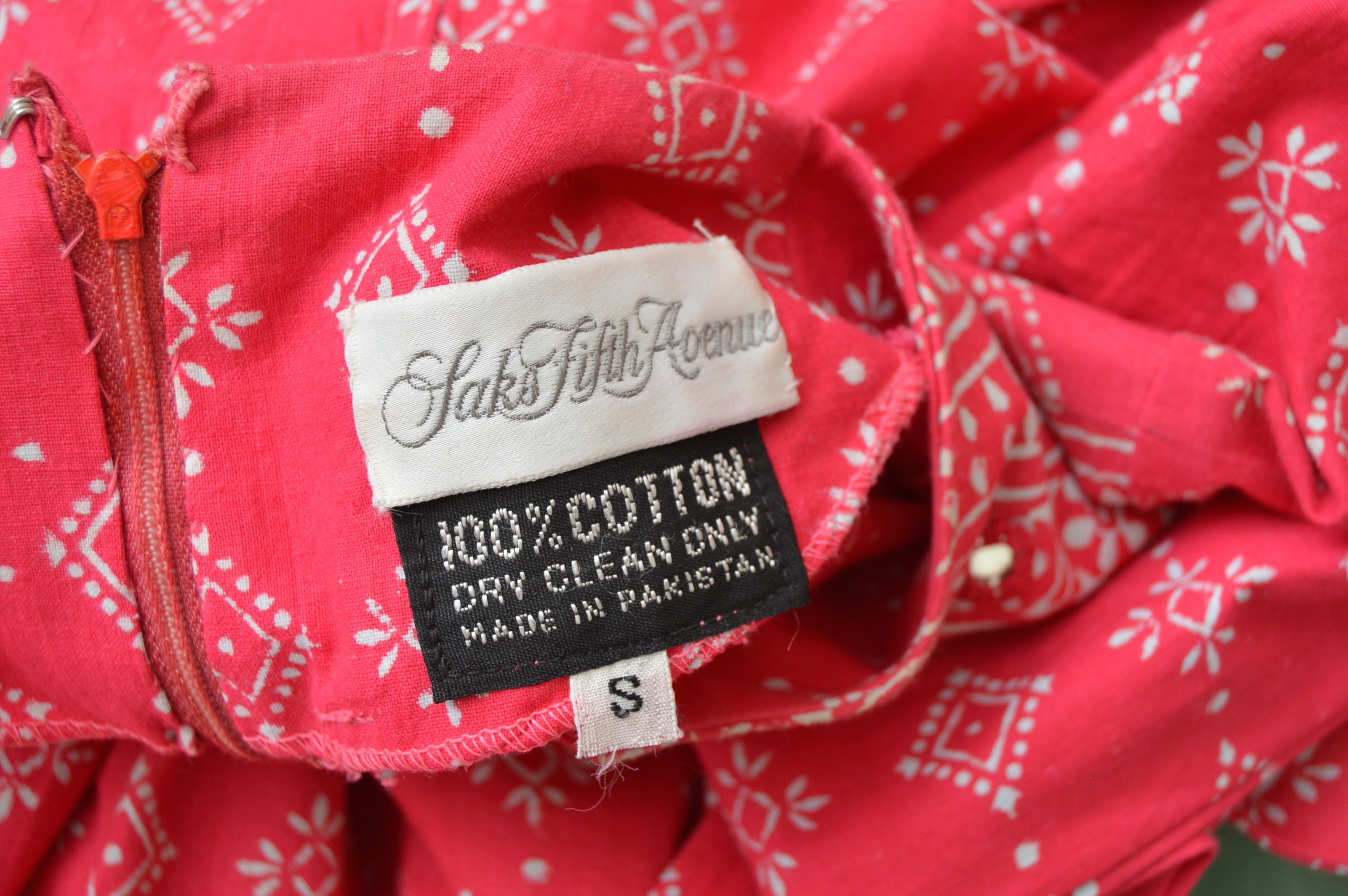 Vintage Saks Pakistani Mirrored Maxi Dress and I. Magnin Moroccan Caftan