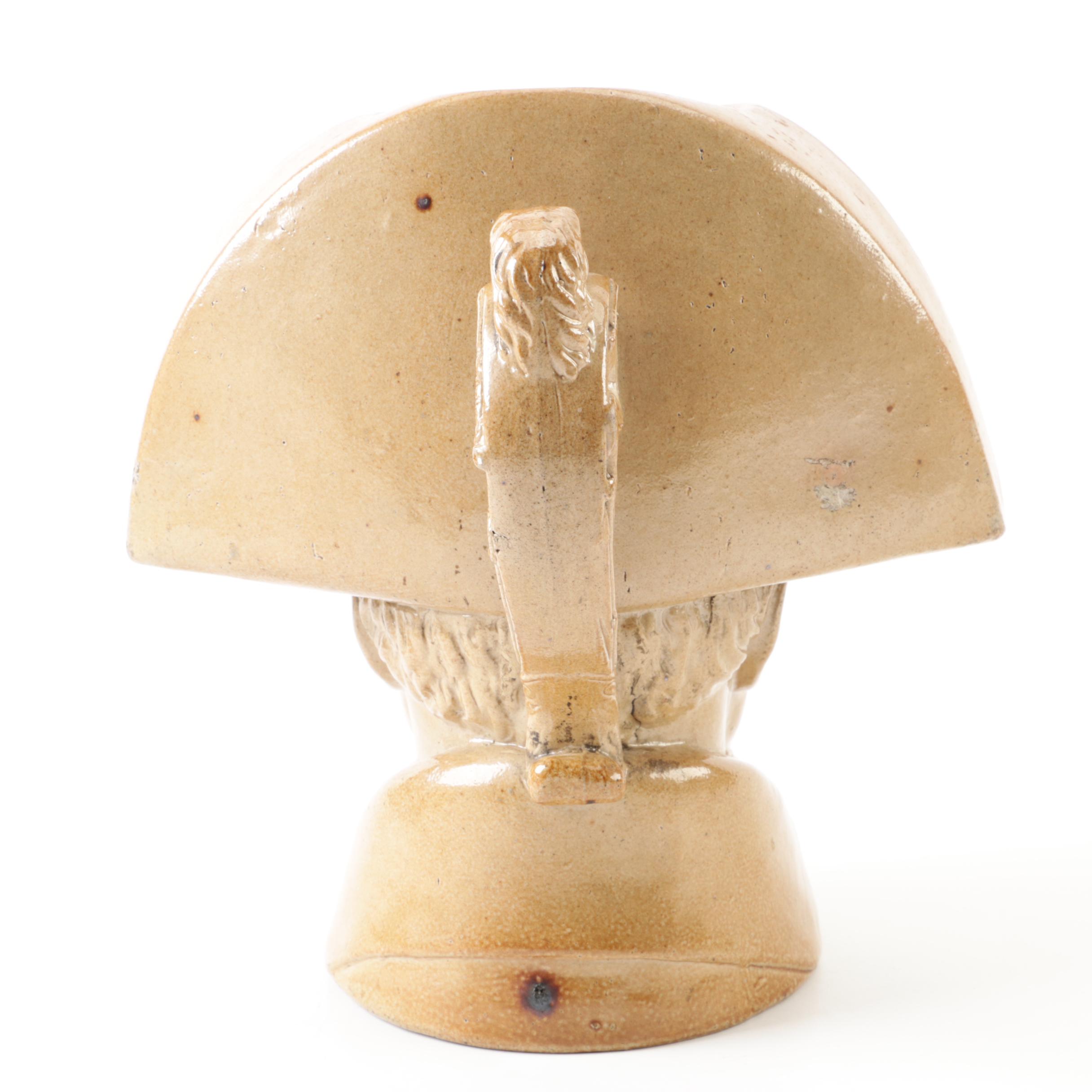 Antique Stephen Green Lambeth Pottery Napoleon Bonaparte Stoneware Character Jug