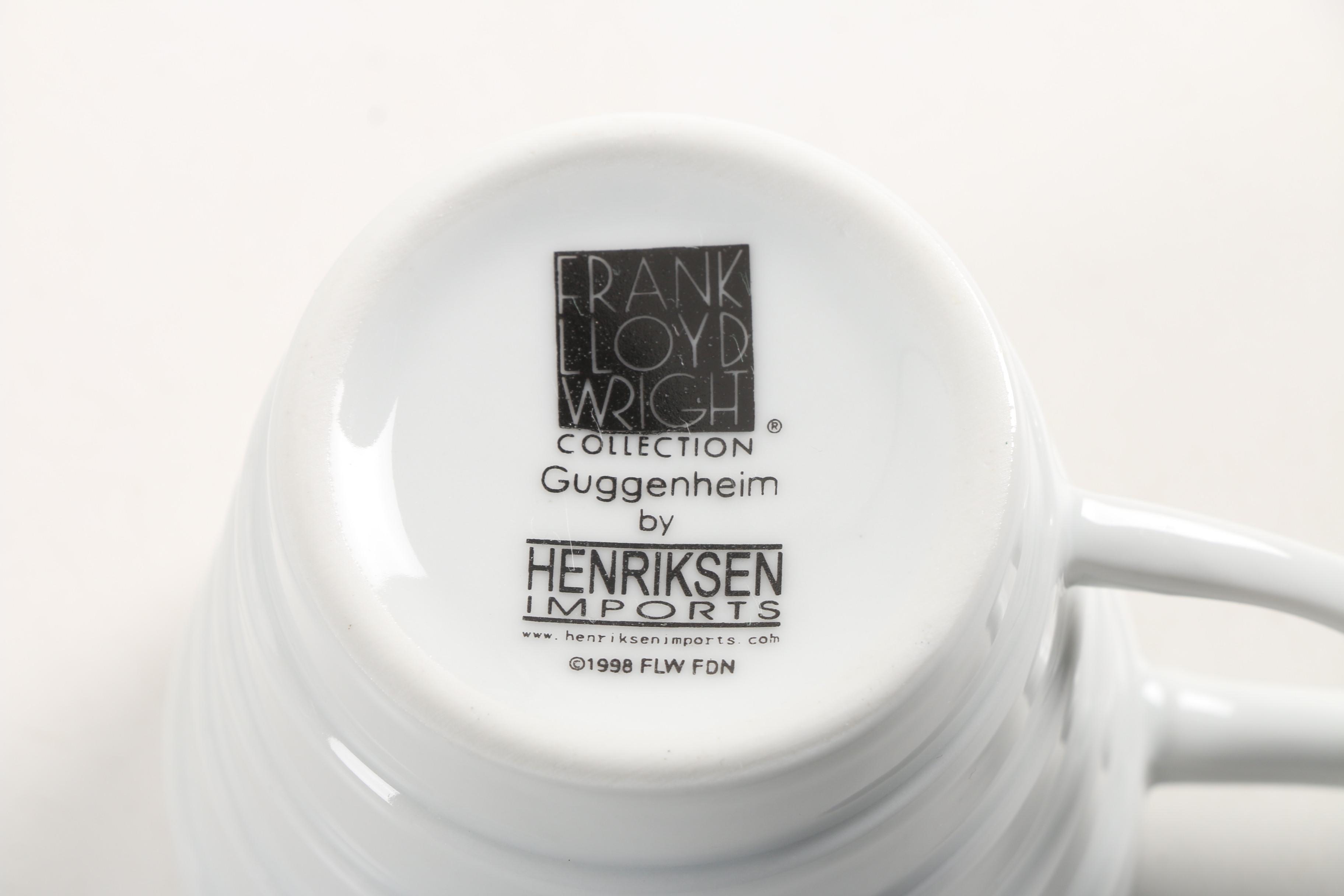 Henriksen Imports "Guggenheim" Tableware from the Frank Lloyd Wright Collection