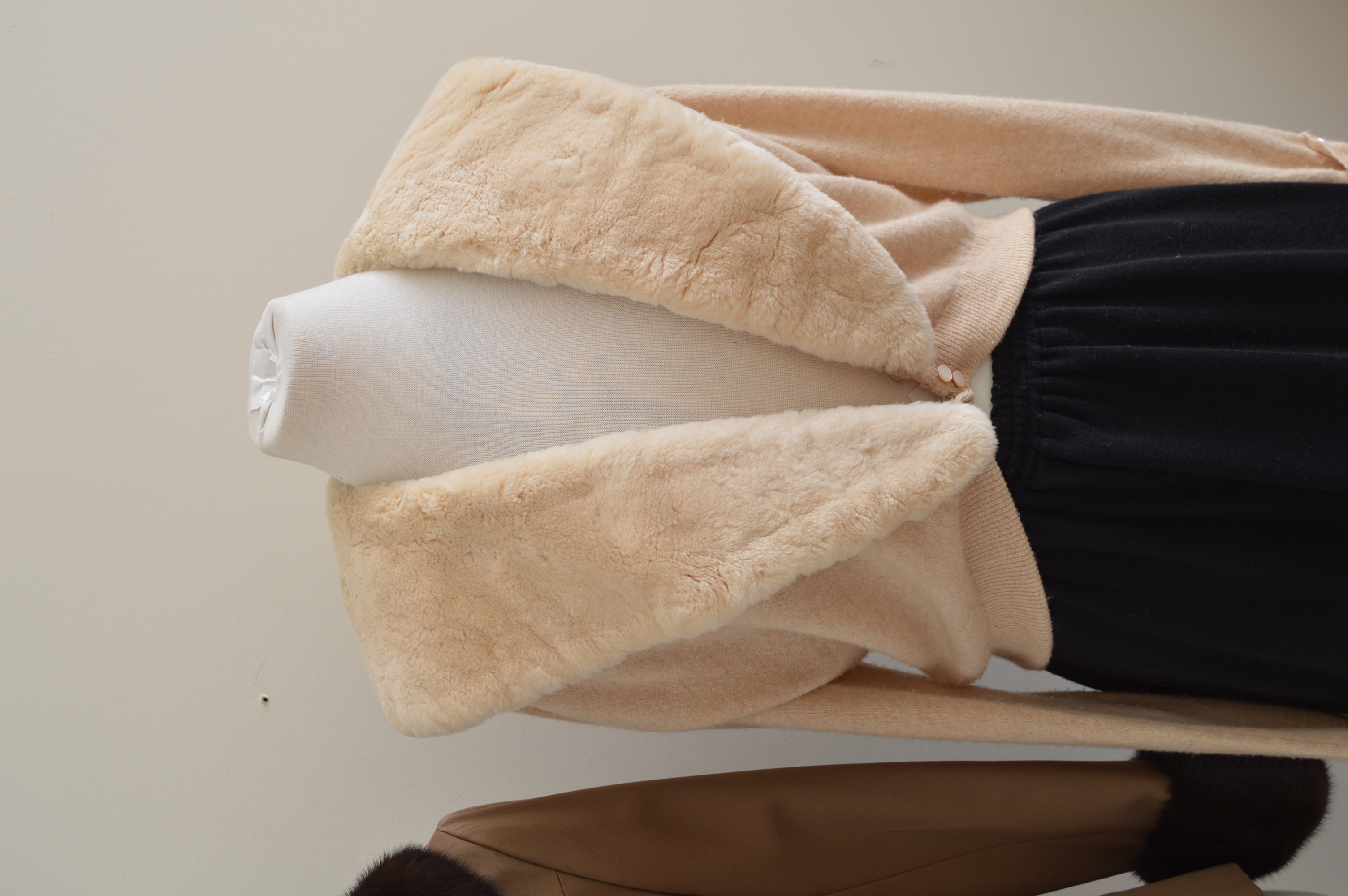 Women's Vintage Separates with Bullock's Suit Trimmed in Mink & Cashmere Sweater