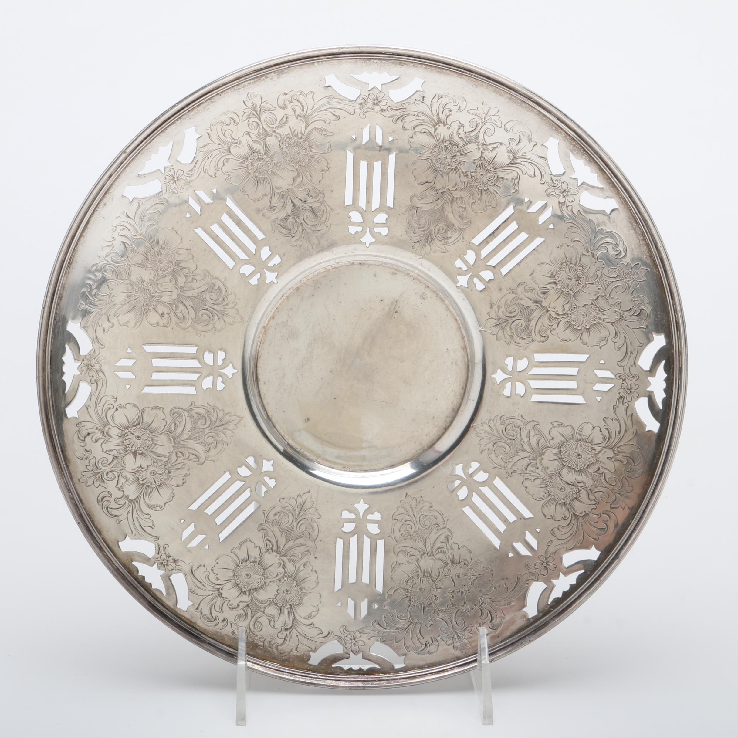 Pairpoint Silver Plate Reticulated Plates