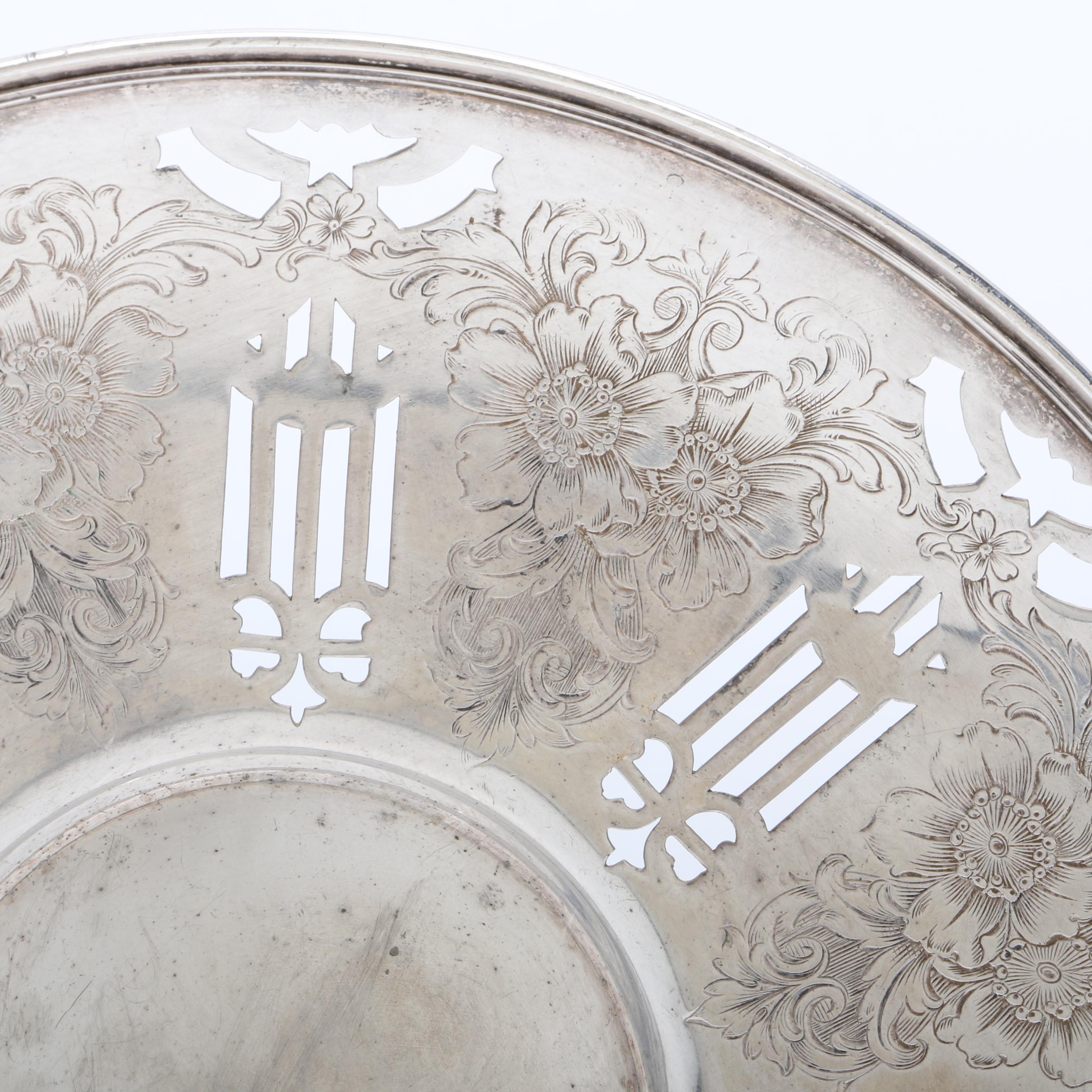 Pairpoint Silver Plate Reticulated Plates