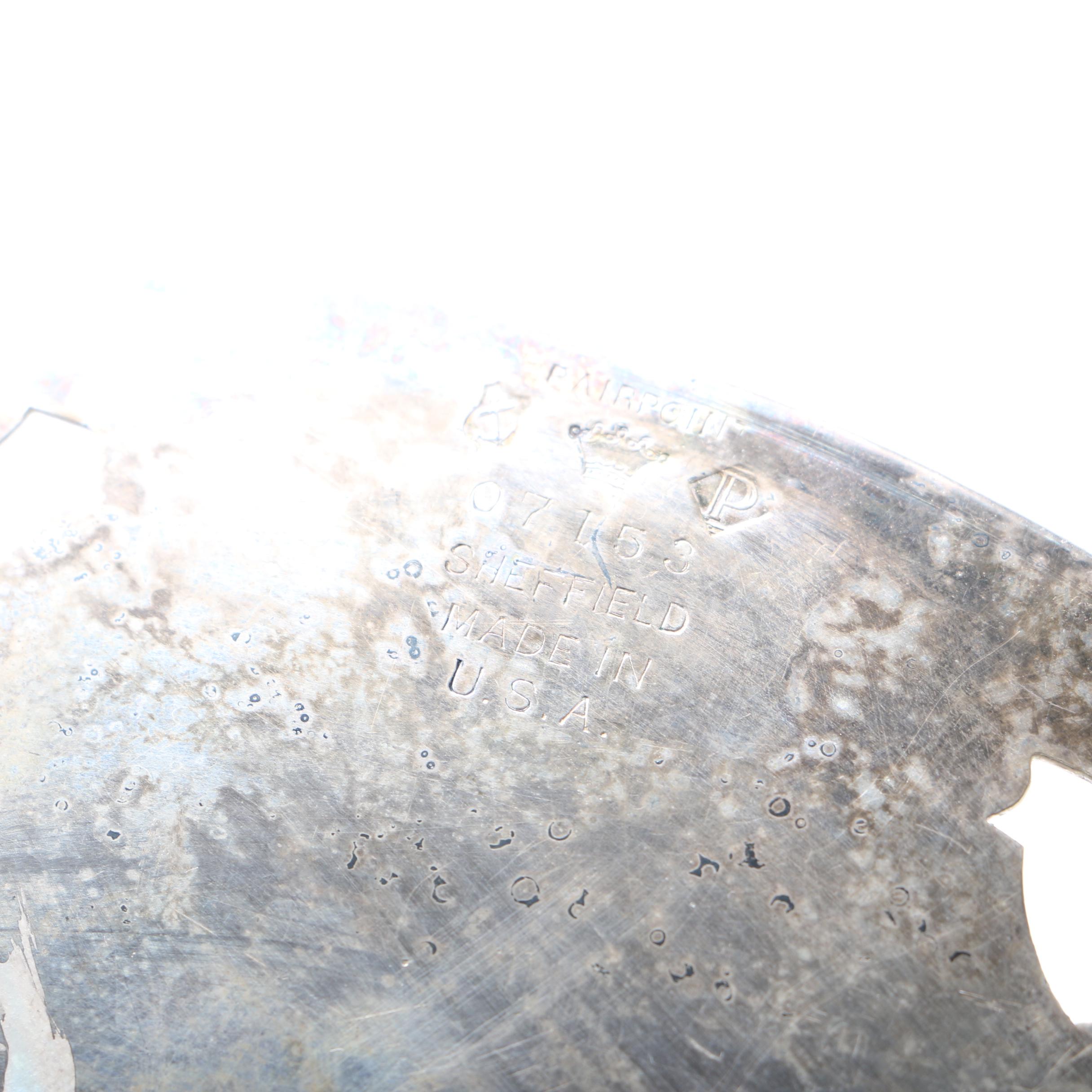 Pairpoint Silver Plate Reticulated Plates