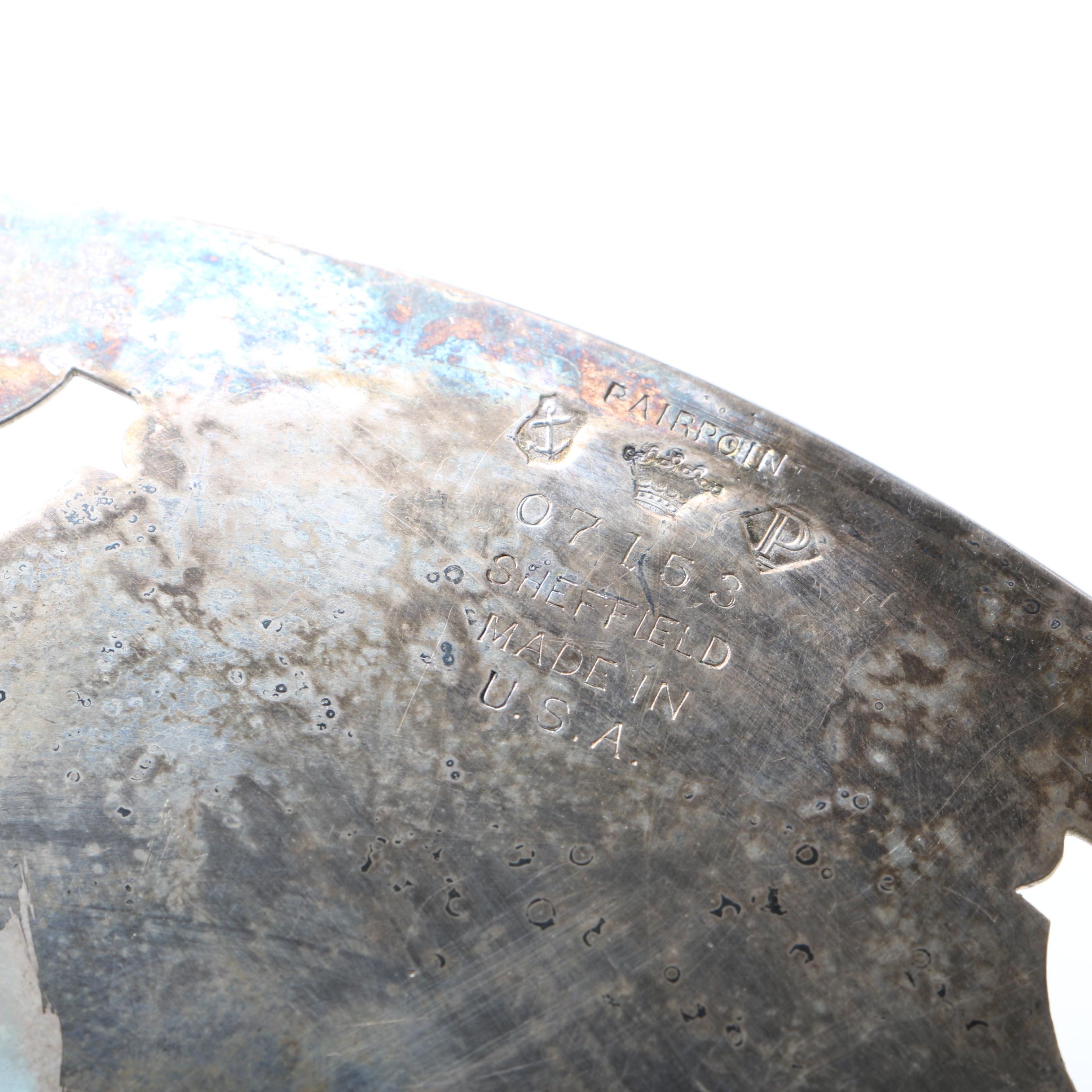 Pairpoint Silver Plate Reticulated Plates