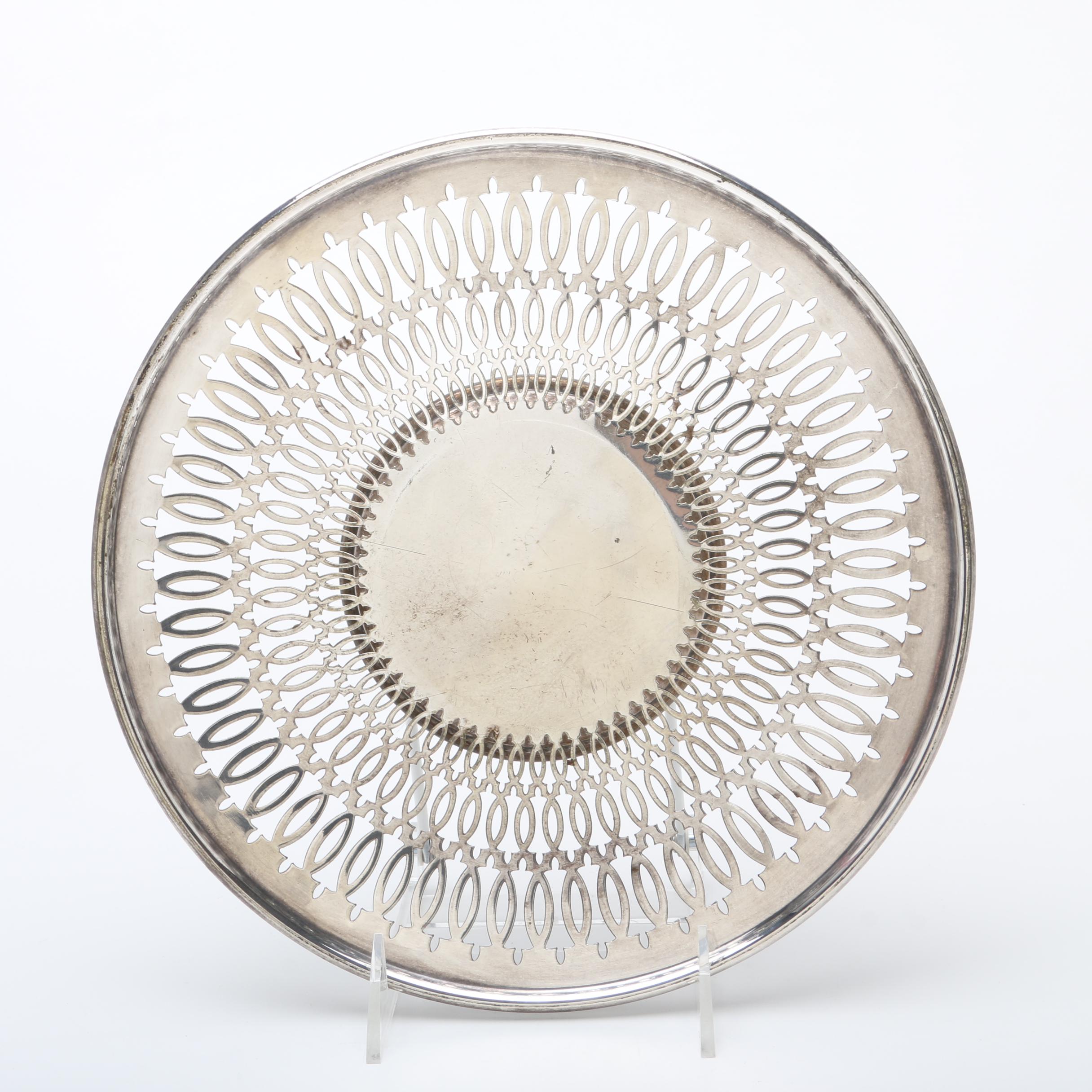 Pairpoint Silver Plate Reticulated Plates