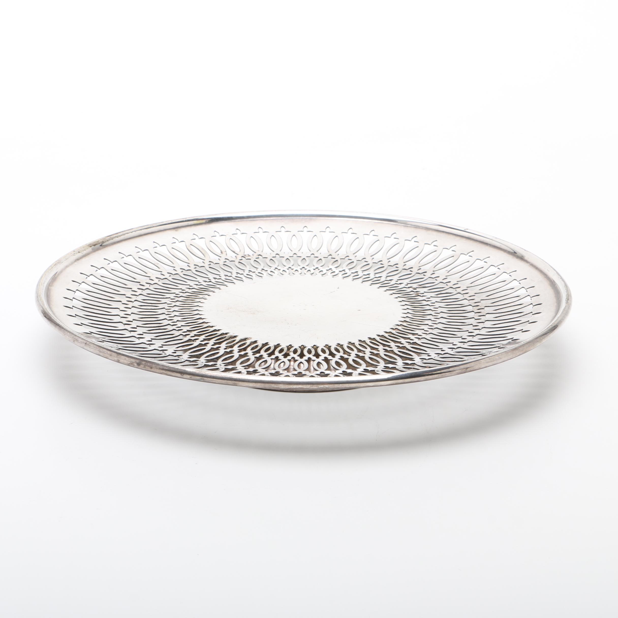 Pairpoint Silver Plate Reticulated Plates