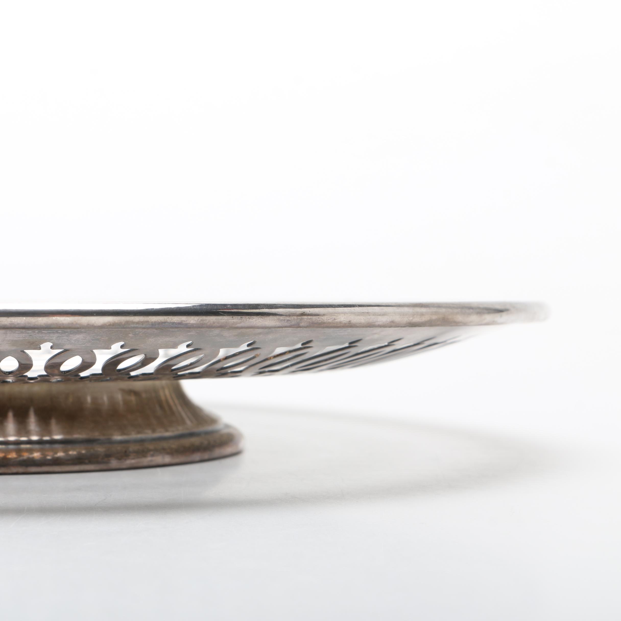 Pairpoint Silver Plate Reticulated Plates