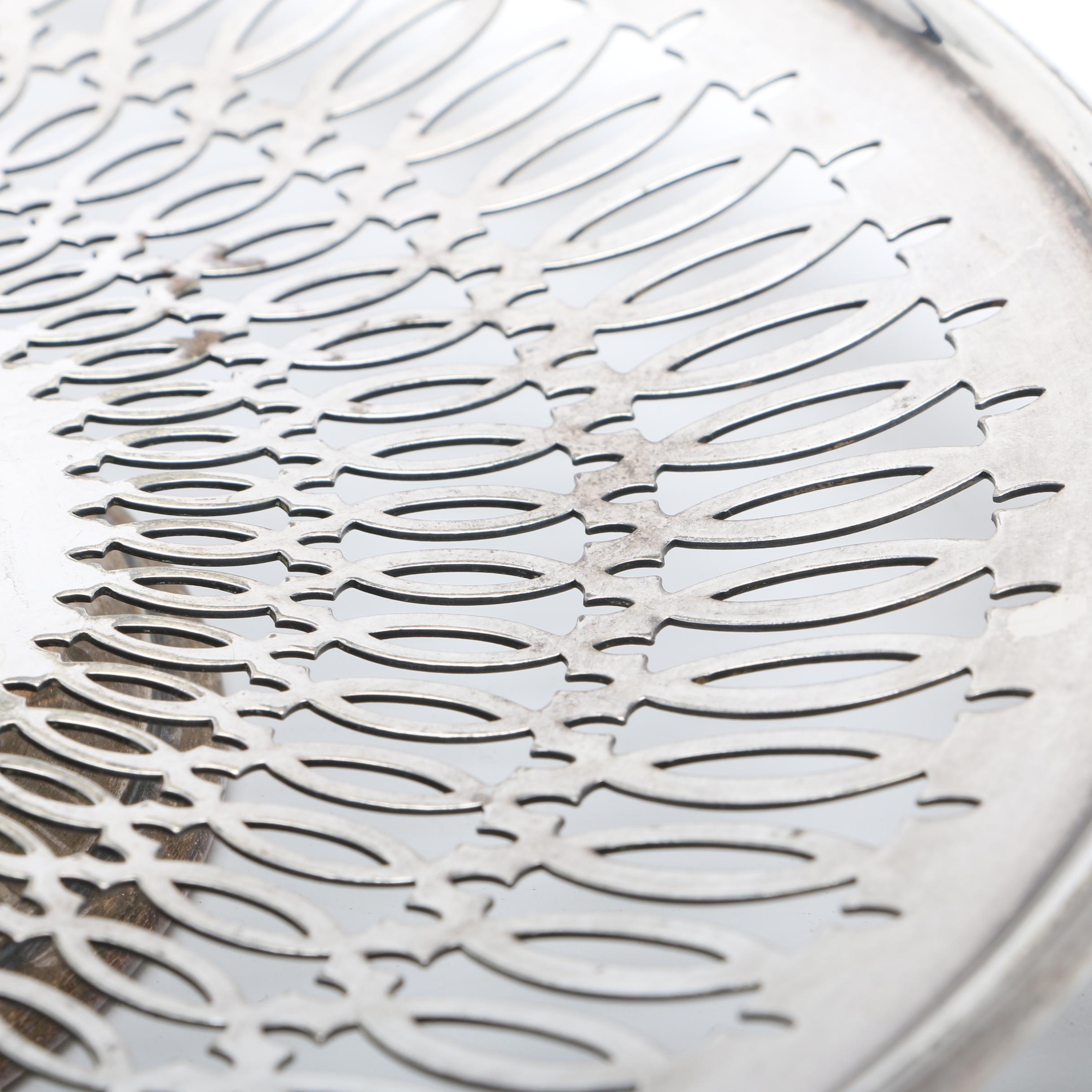 Pairpoint Silver Plate Reticulated Plates