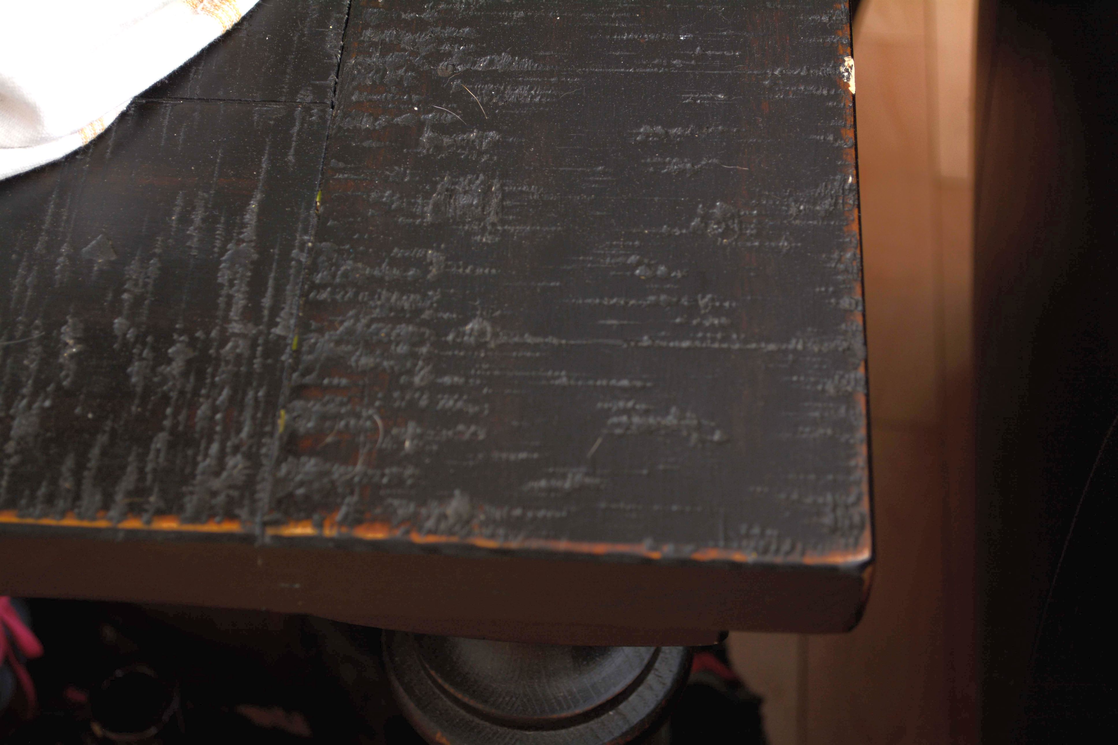 Dark Wooden Columnar End Table Pair