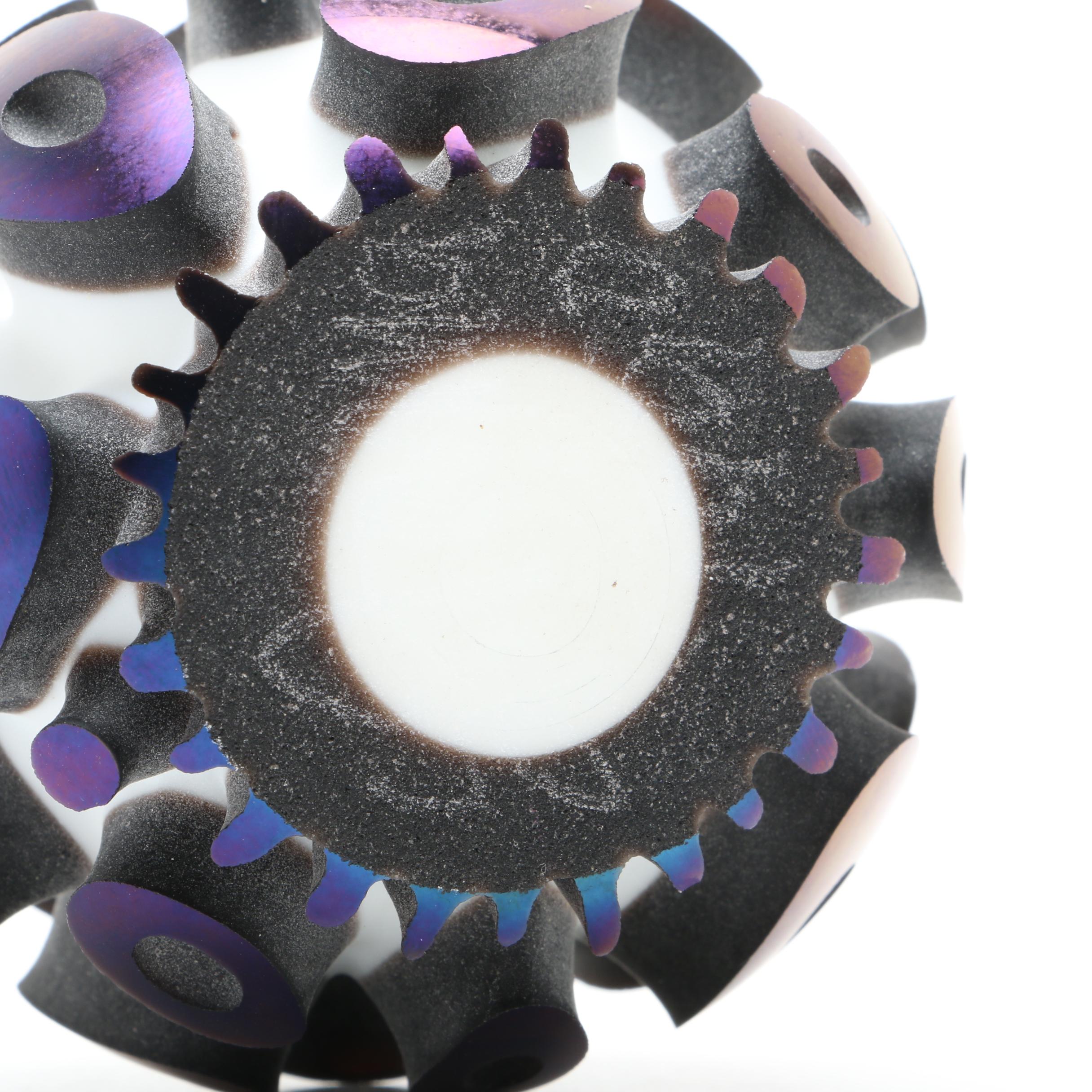 Three Sylvia Fama Art Glass Sculptural Paperweights