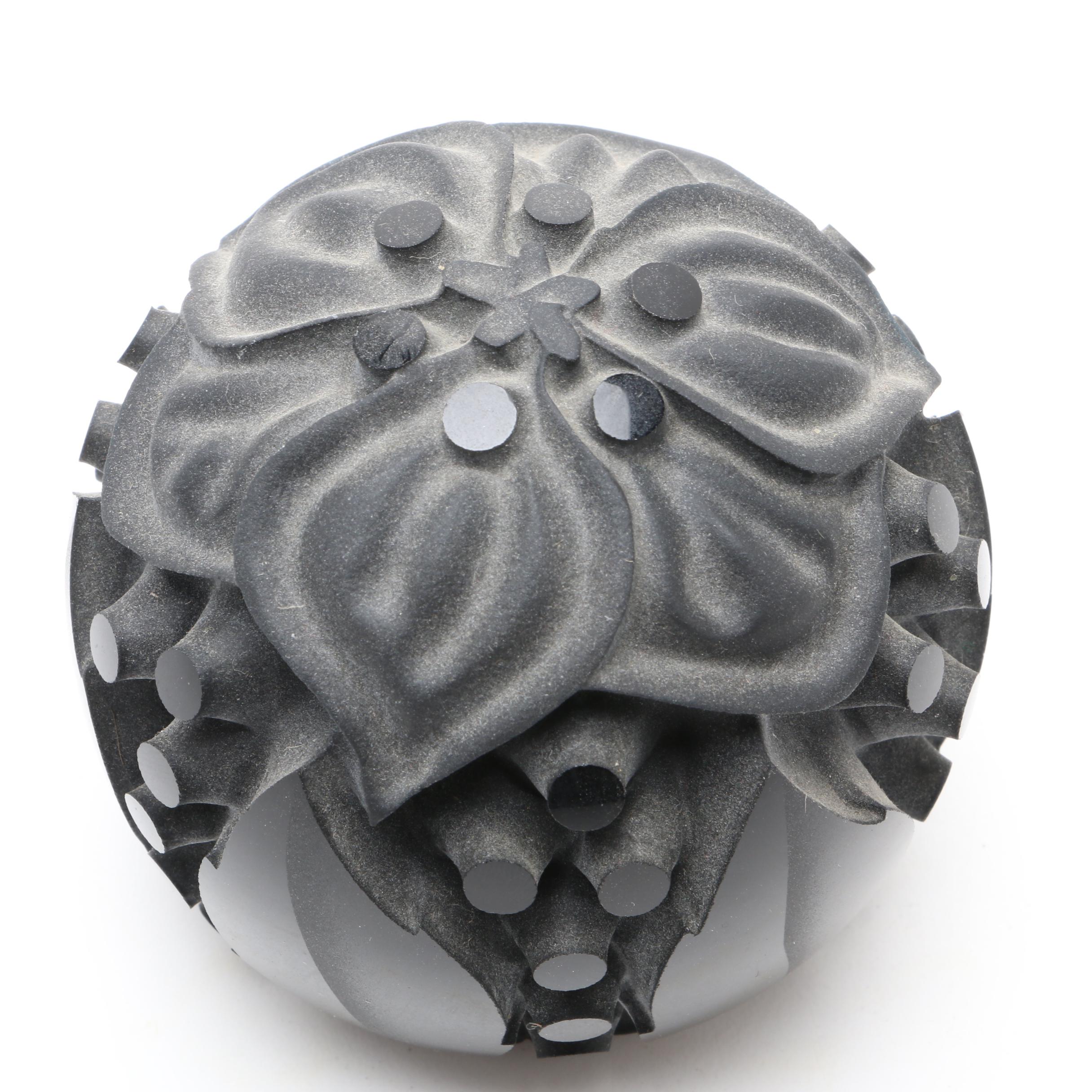 Three Sylvia Fama Art Glass Sculptural Paperweights