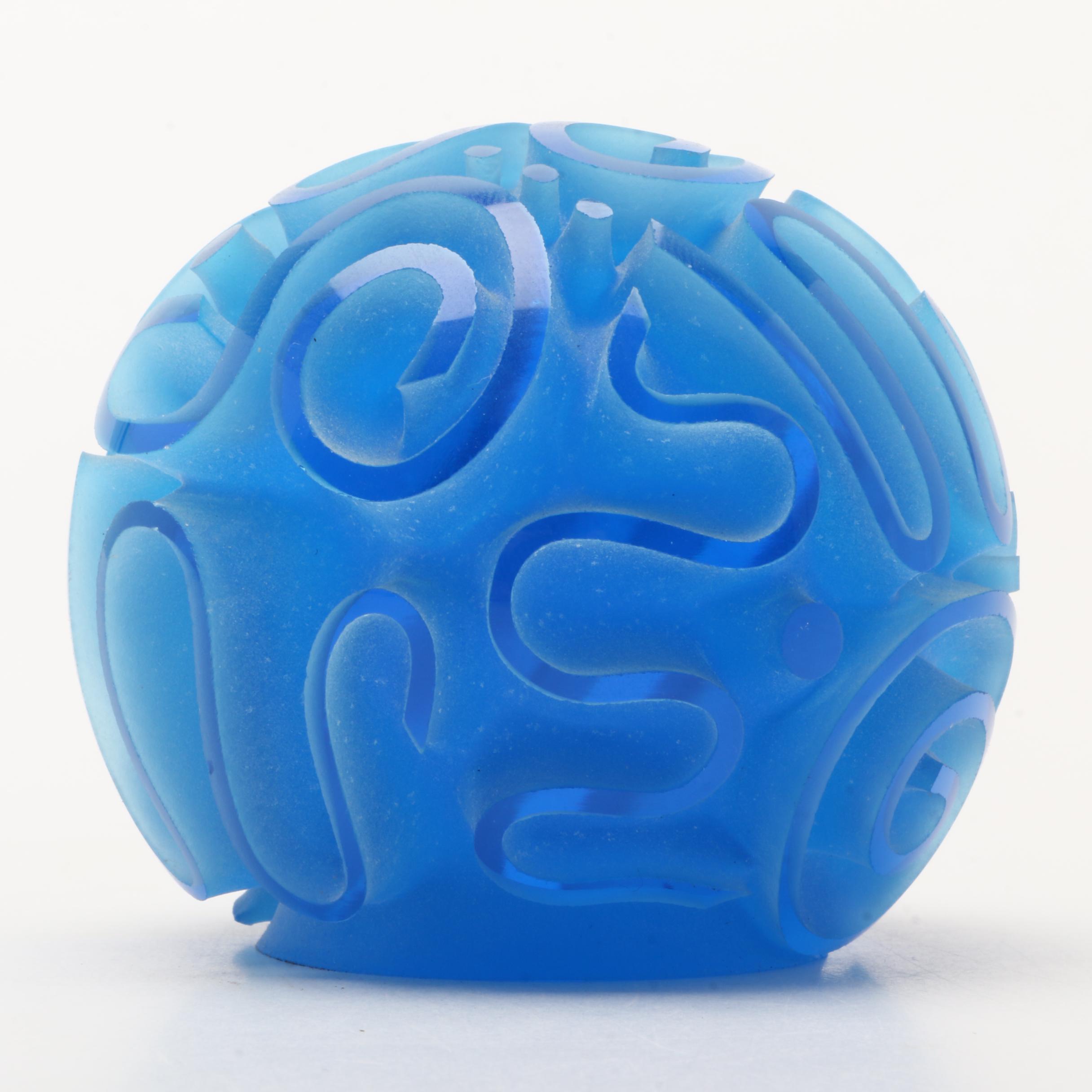 Two Sylvia Fama Art Glass Sculptural Paperweights