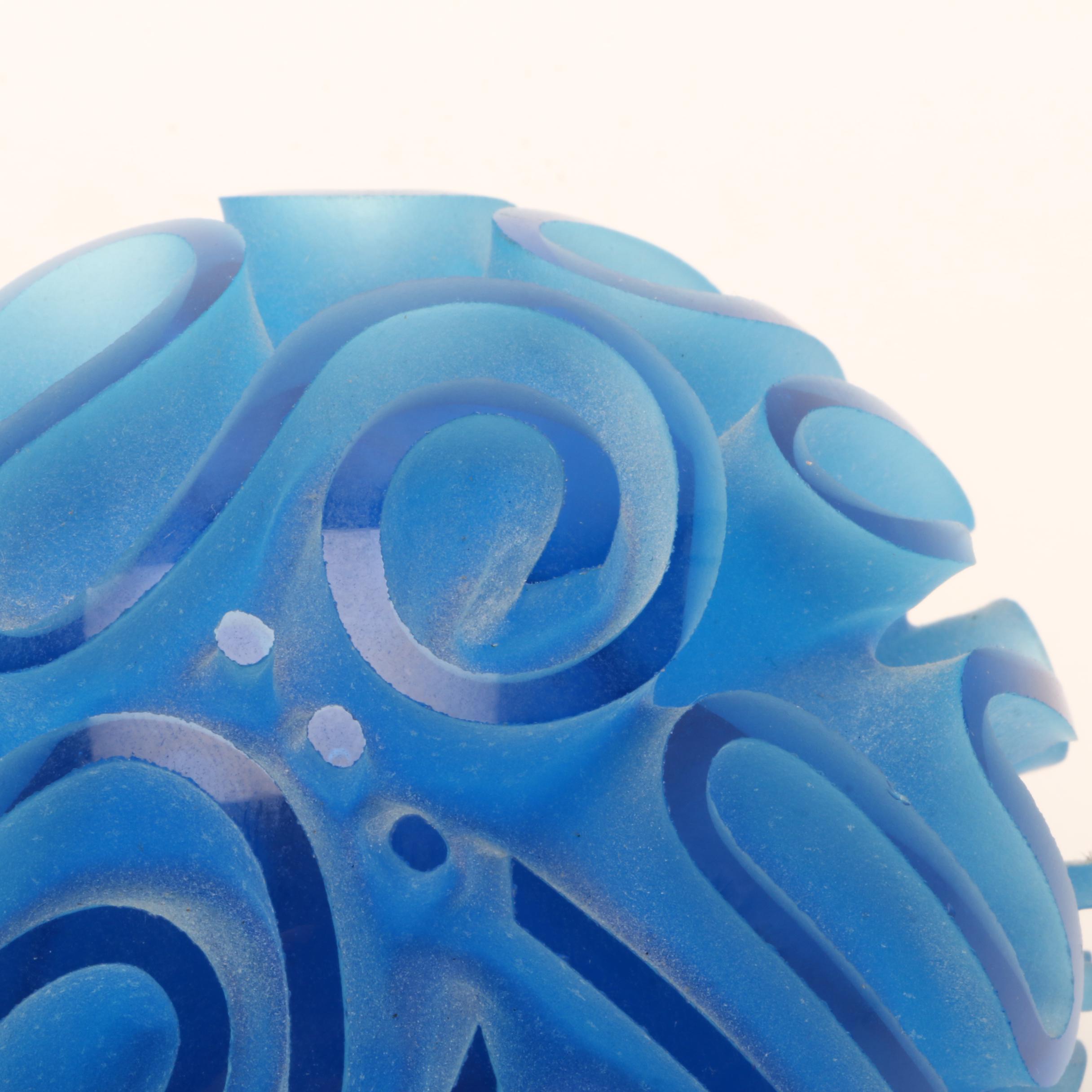 Two Sylvia Fama Art Glass Sculptural Paperweights