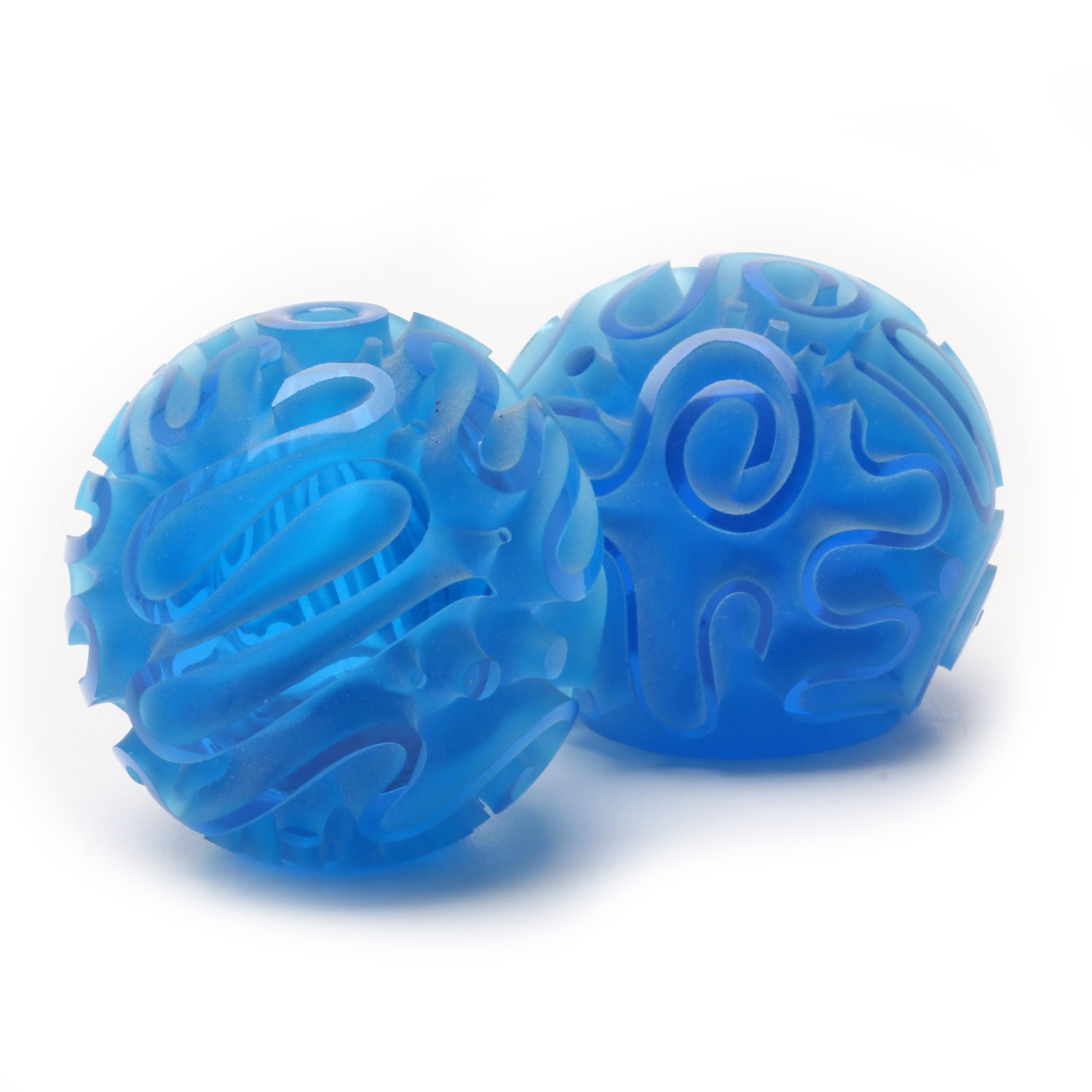 Two Sylvia Fama Art Glass Sculptural Paperweights