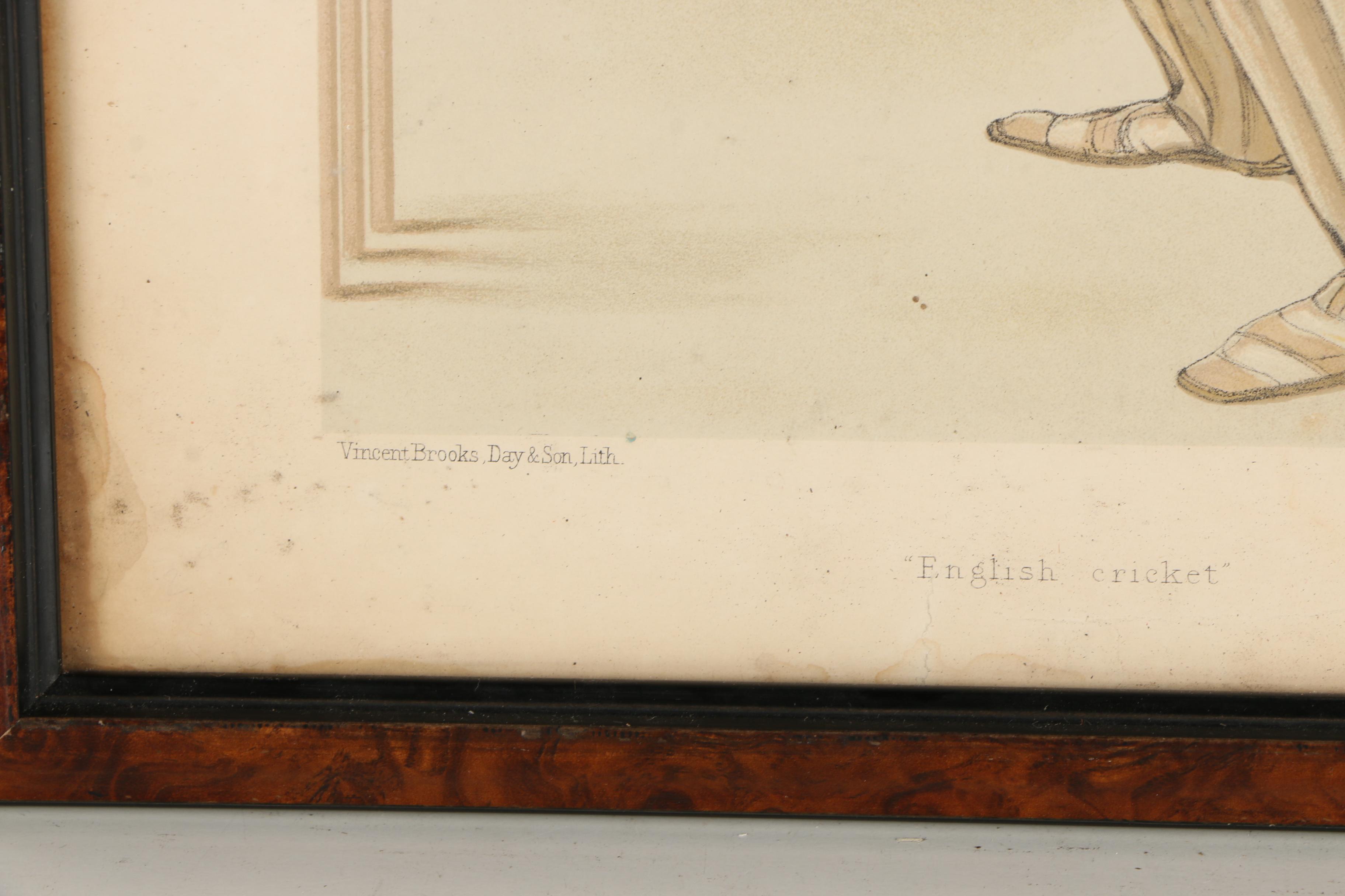 1880s Vanity Fair Chromolithographs of Cricket Players