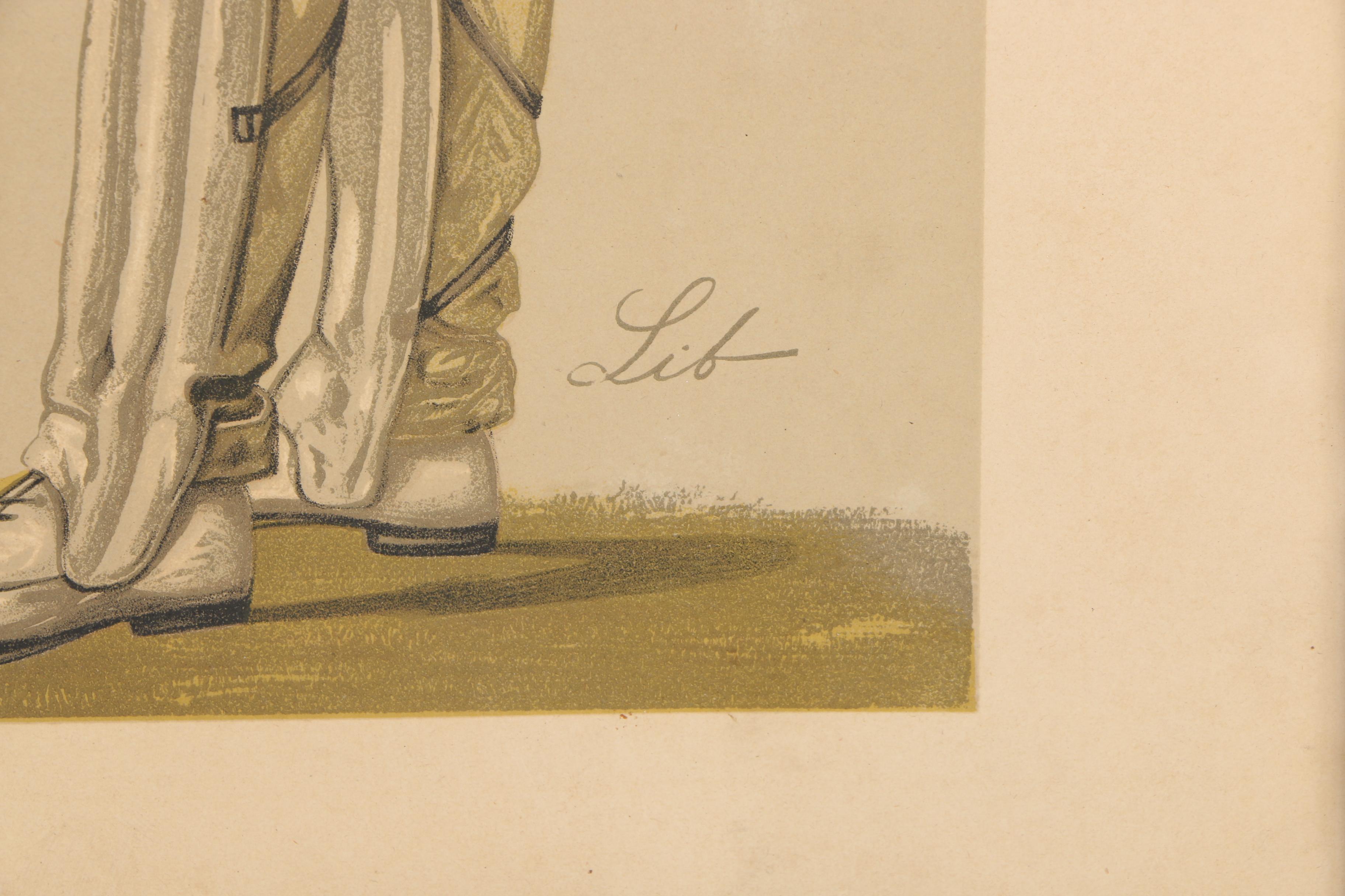 1880s Vanity Fair Chromolithographs of Cricket Players