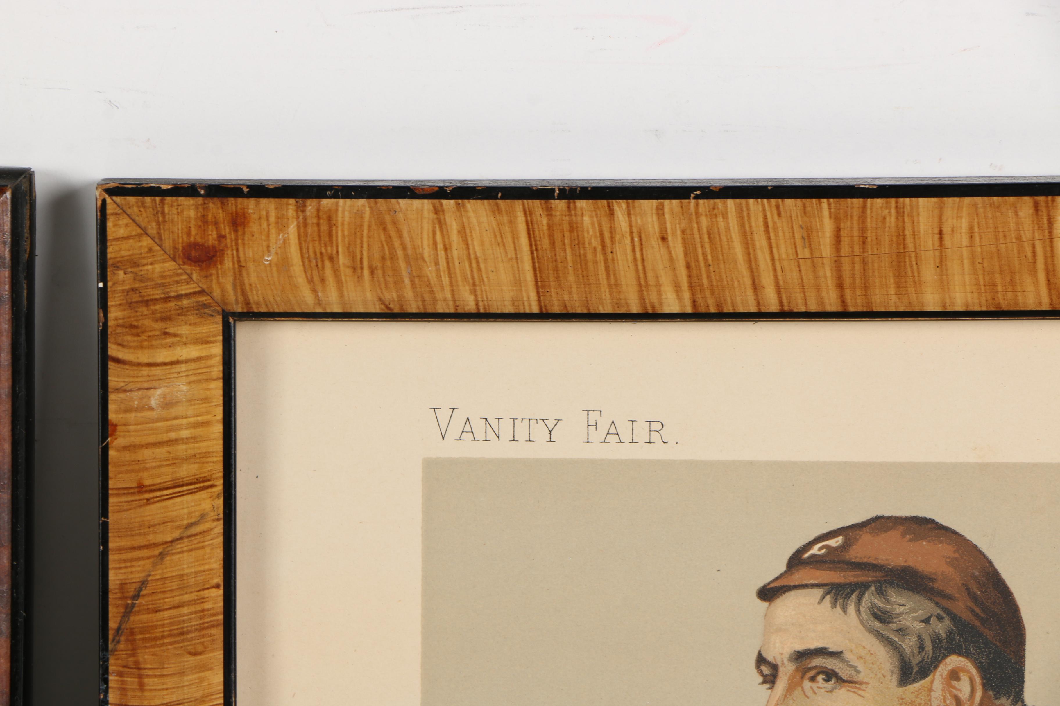 1880s Vanity Fair Chromolithographs of Cricket Players