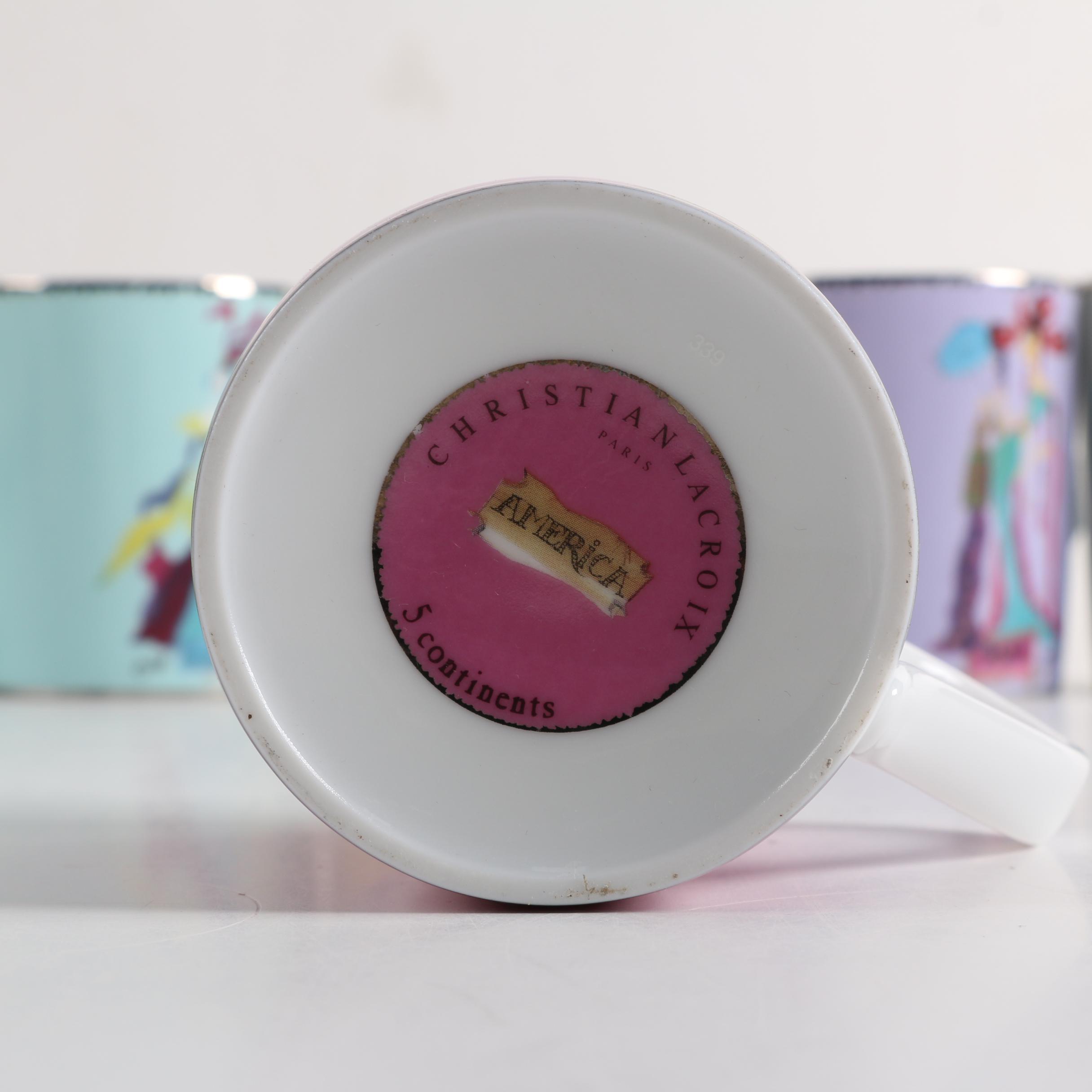 Christian Lacroix "Five Continents" Porcelain Mugs and Dishes