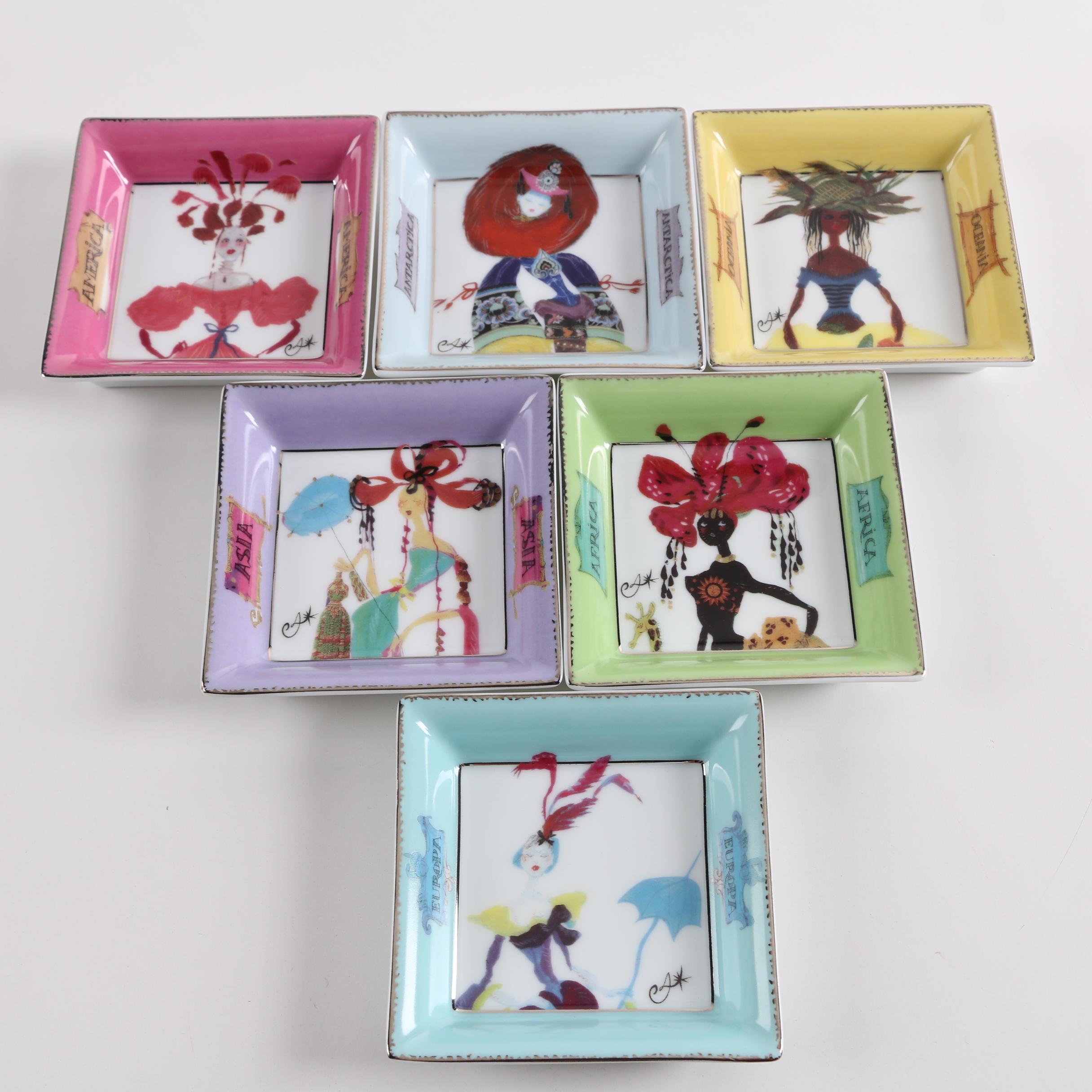 Christian Lacroix "Five Continents" Porcelain Mugs and Dishes