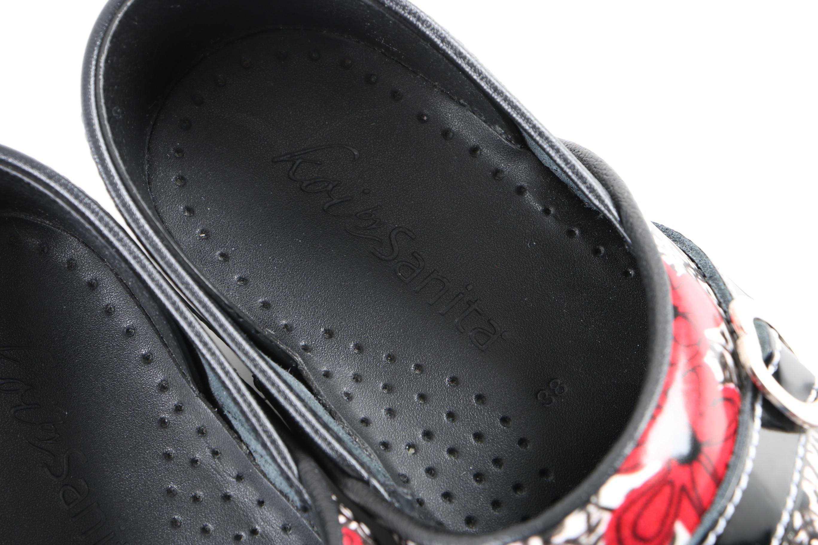 Sanita Patent Leather Clogs