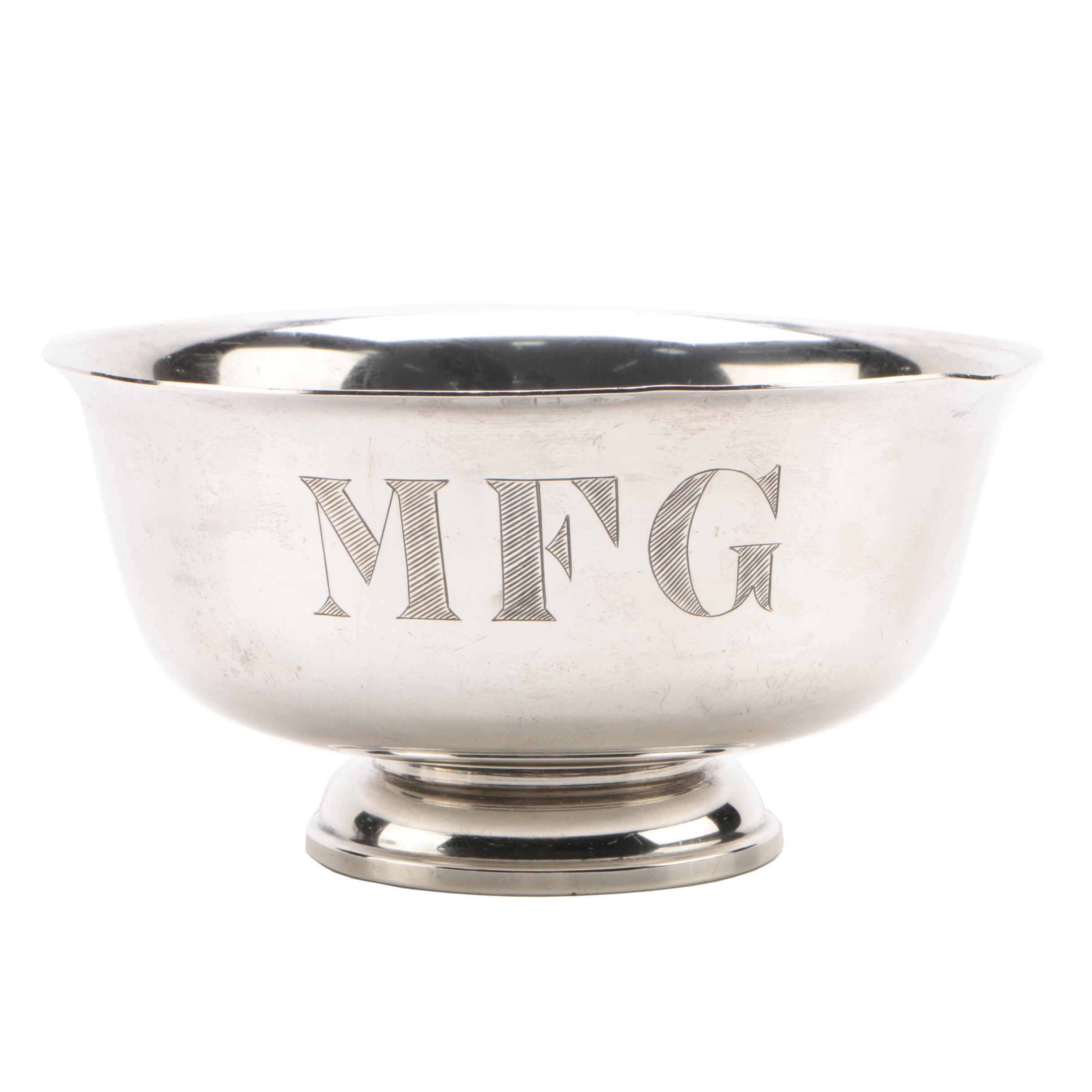 Fisher Silversmiths Sterling "Paul Revere" Reproduction Bowl