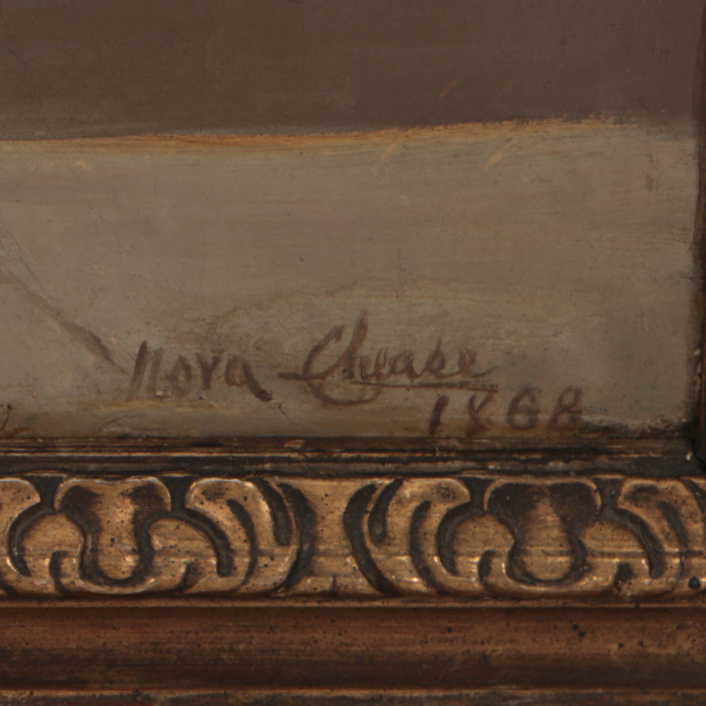 Nora Chease 1868 Oil Painting on Canvas "The Greeting"