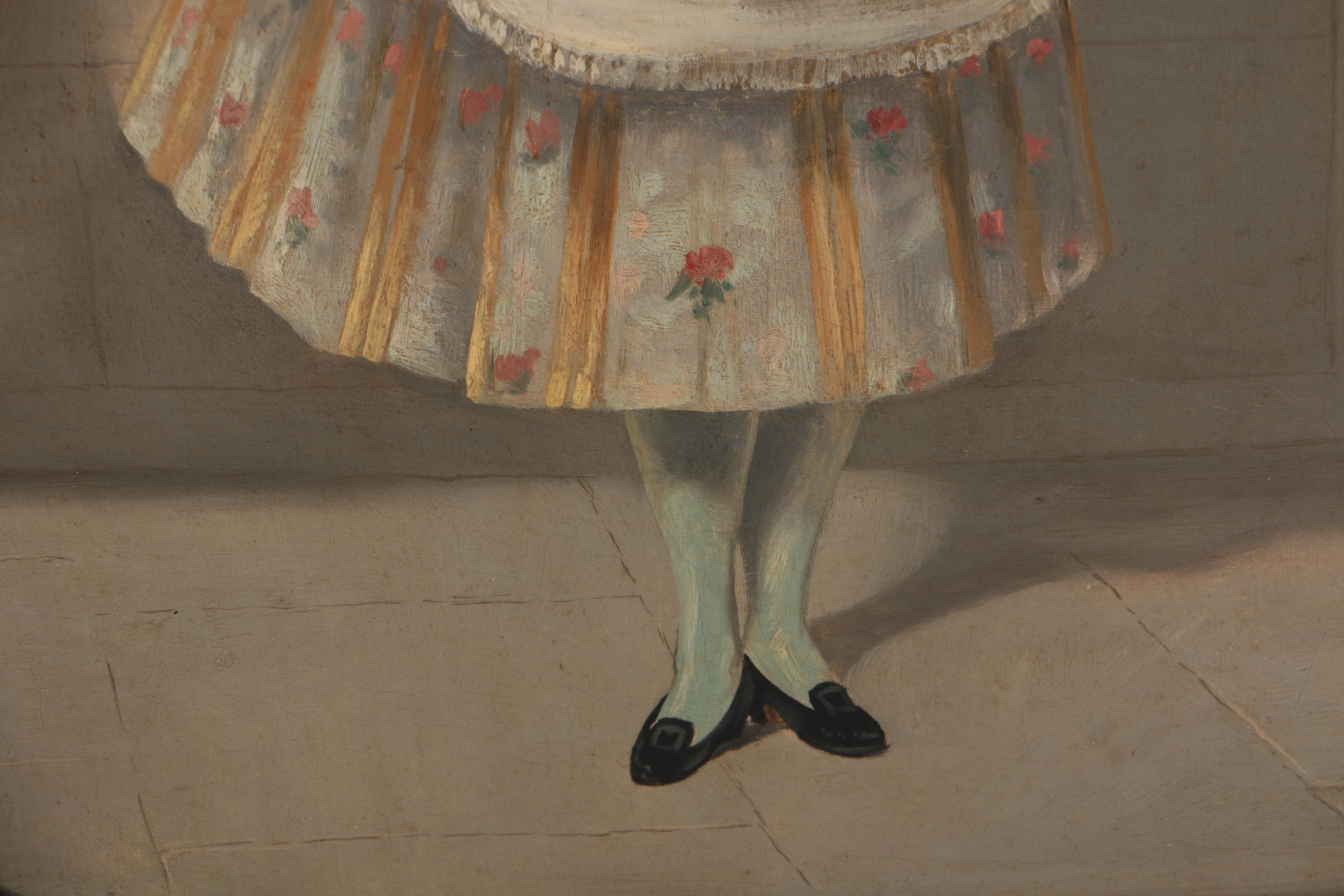 Nora Chease 1868 Oil Painting on Canvas "The Greeting"