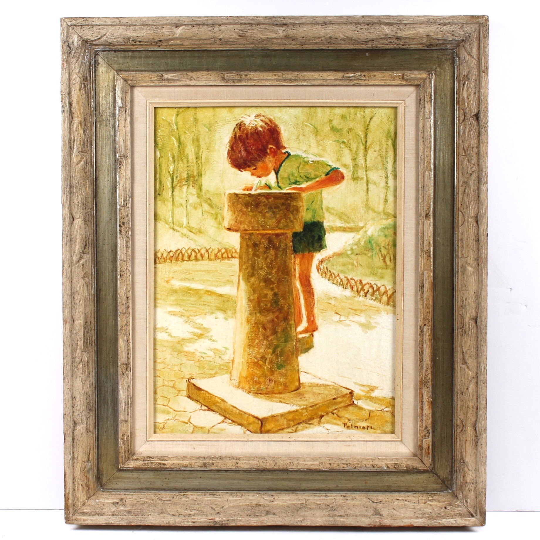 Frank Palmieri Vintage Oil Painting on Board