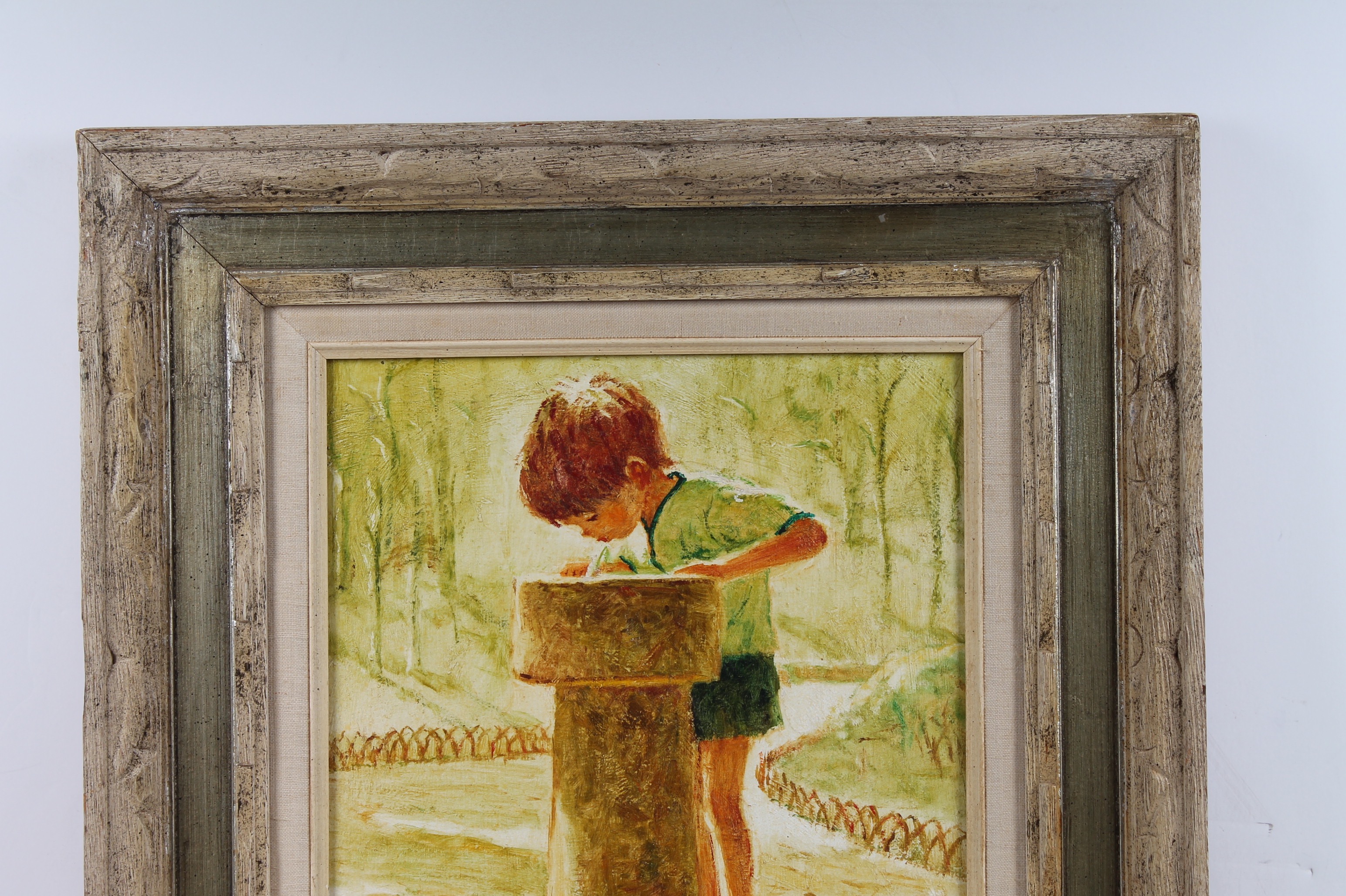 Frank Palmieri Vintage Oil Painting on Board