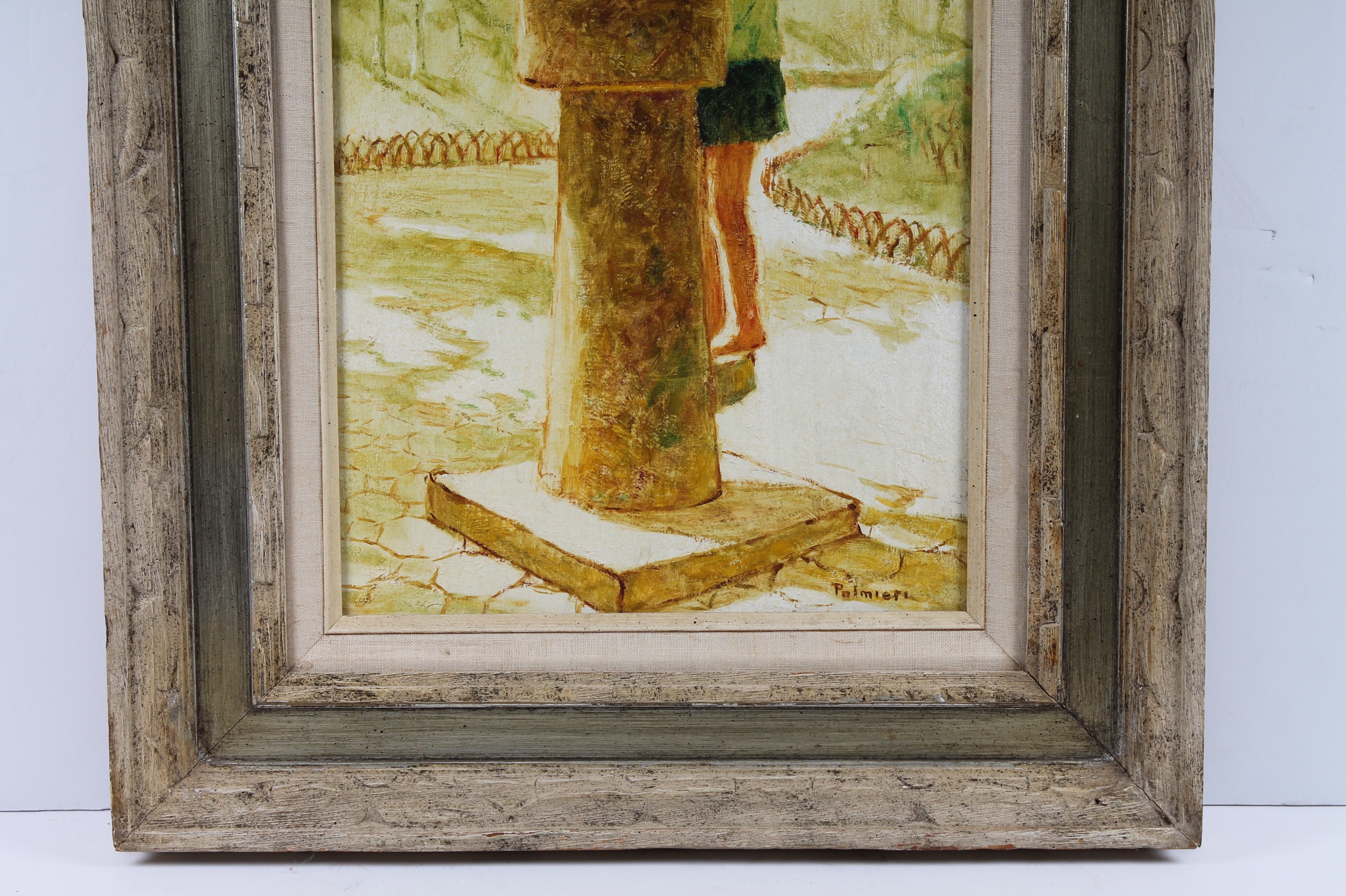 Frank Palmieri Vintage Oil Painting on Board