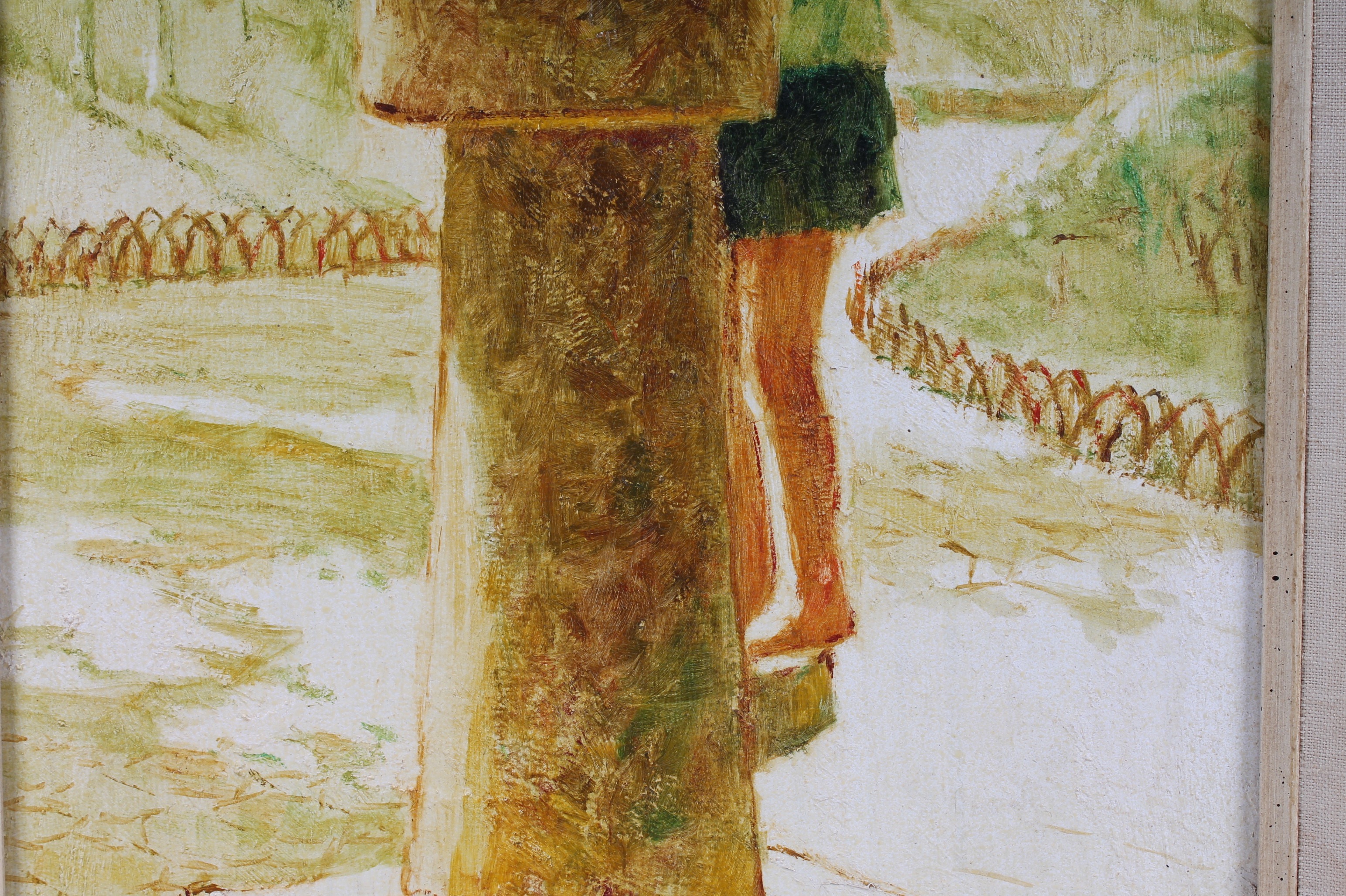 Frank Palmieri Vintage Oil Painting on Board