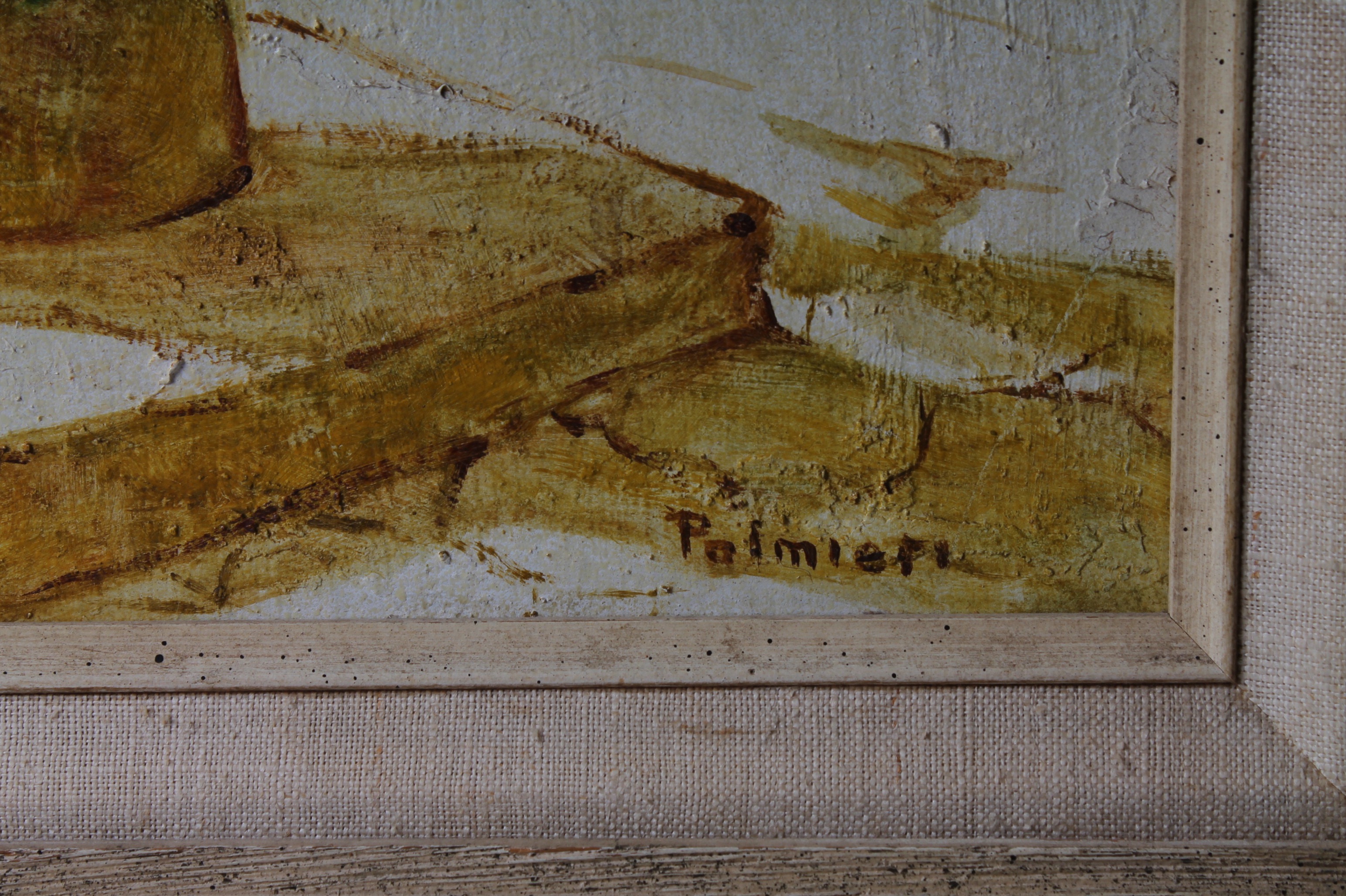 Frank Palmieri Vintage Oil Painting on Board