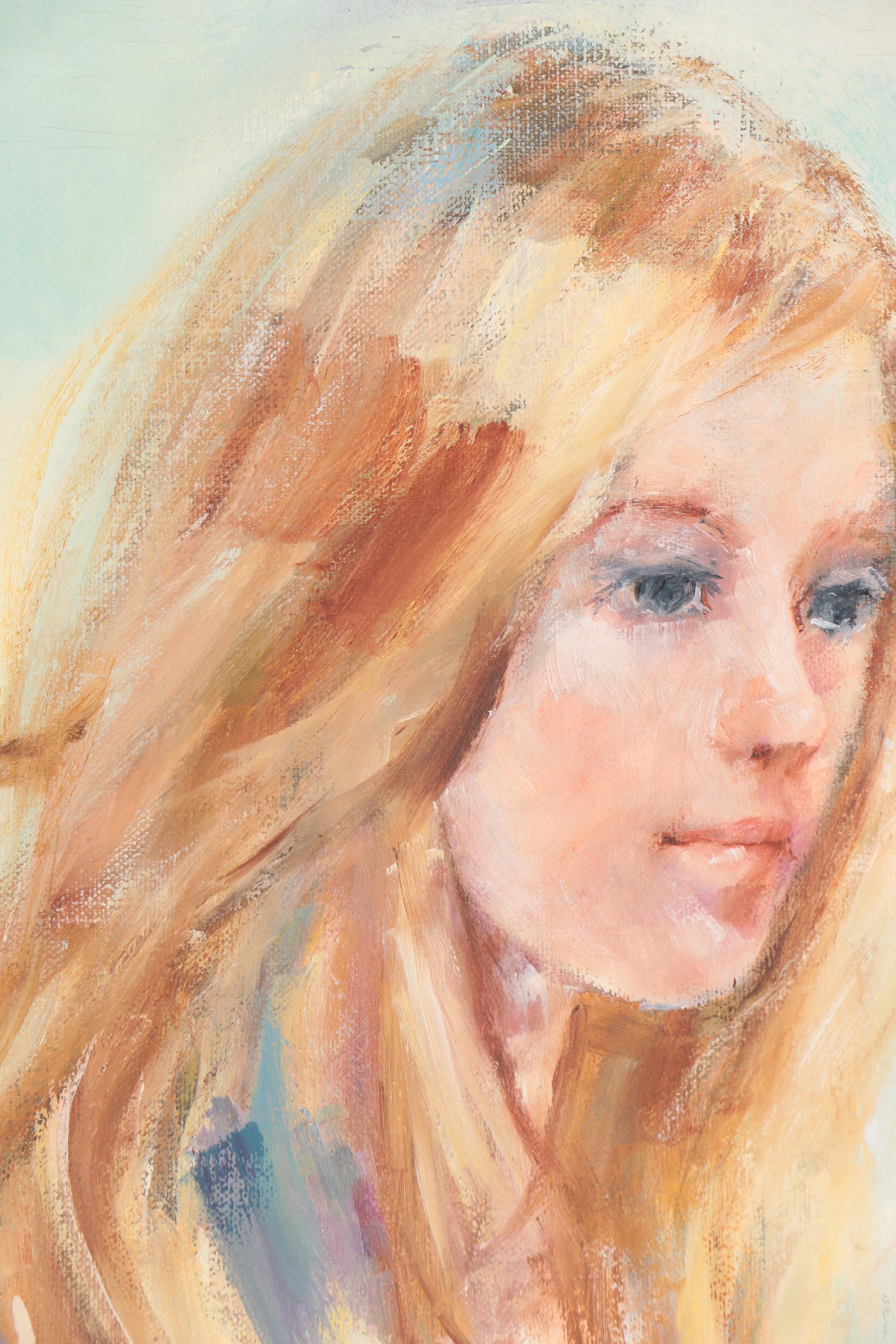 Irene Borg Oil Painting of a Mother and Child