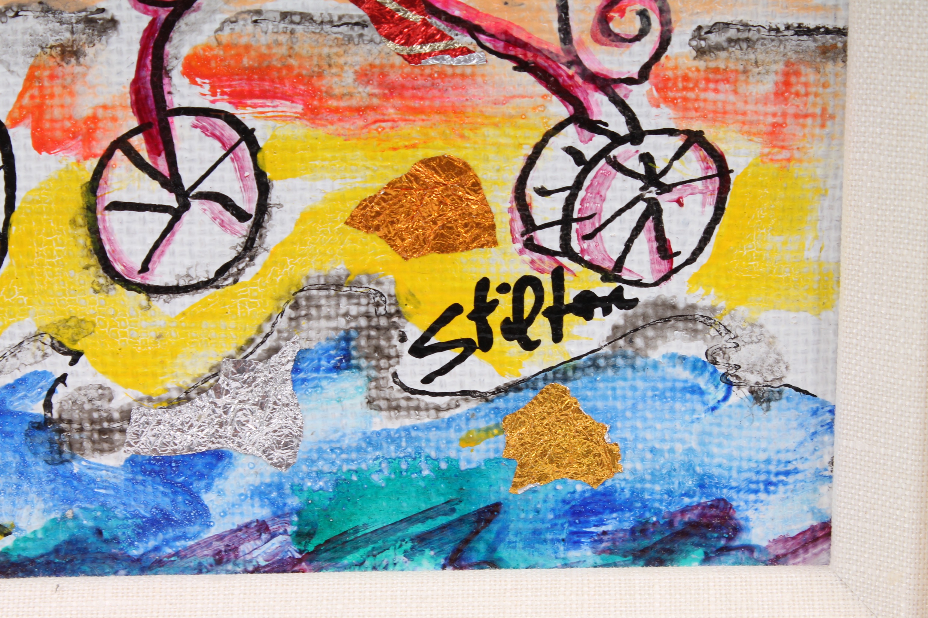 Peter Stilton Acrylic Painting on Canvas