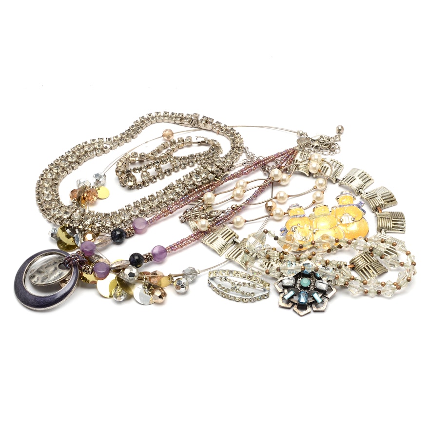 Selection of Silver Tone Jewelry