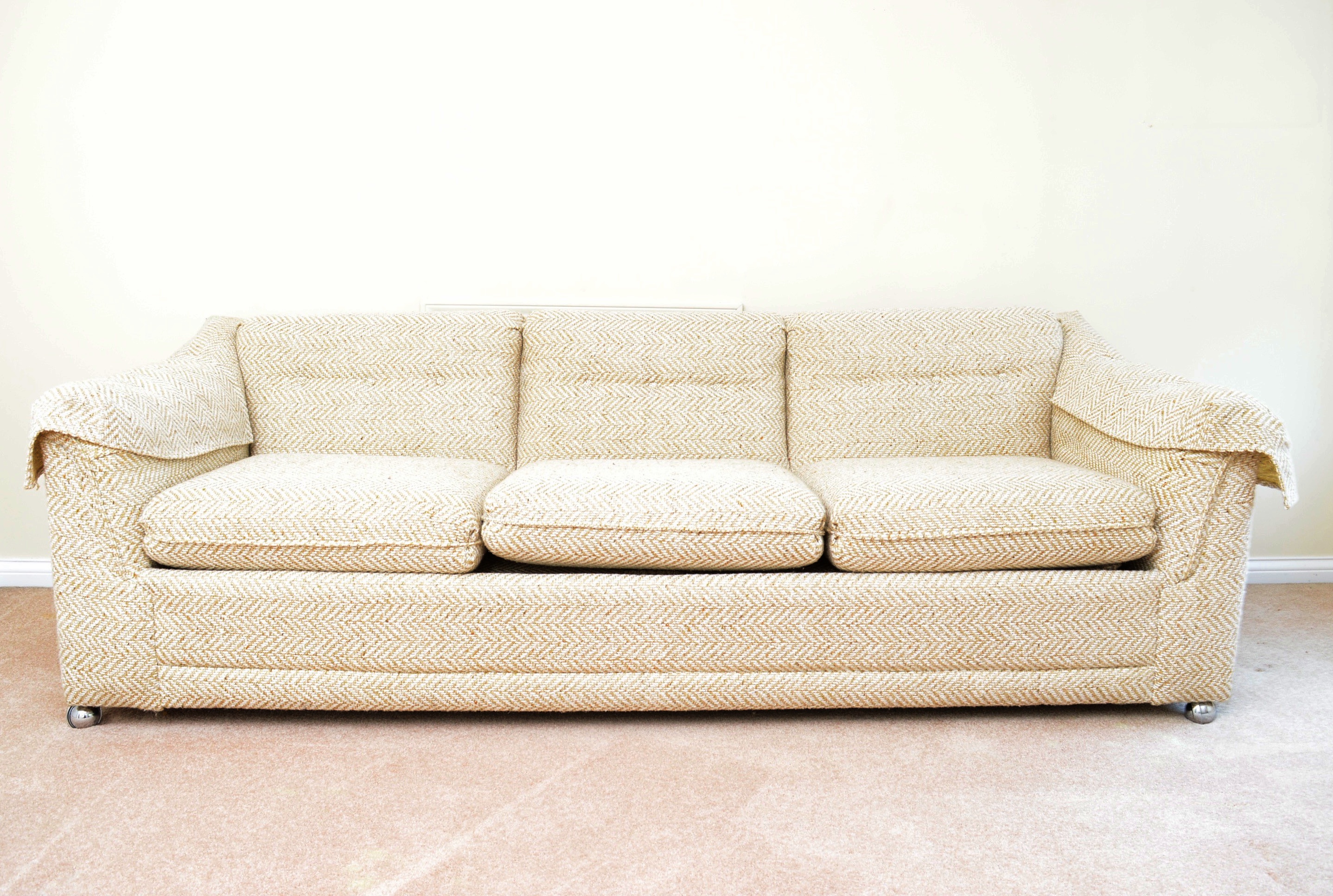 Vintage La-Z-Boy Custom-Upholstered Sleeper Sofa