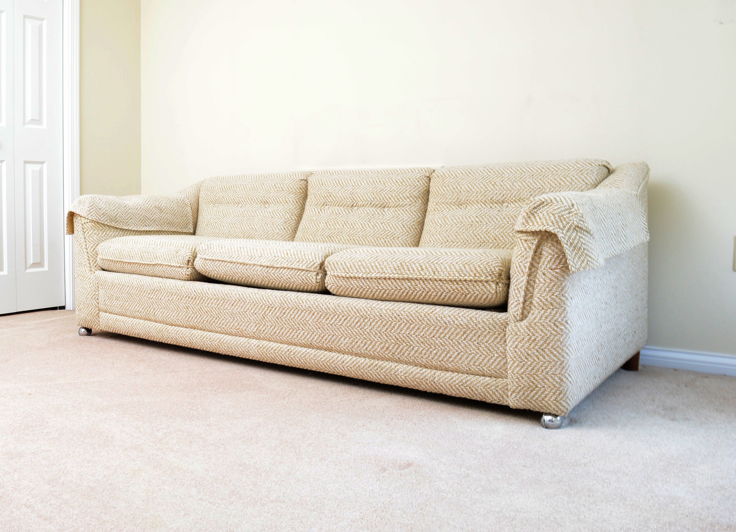 Vintage La-Z-Boy Custom-Upholstered Sleeper Sofa