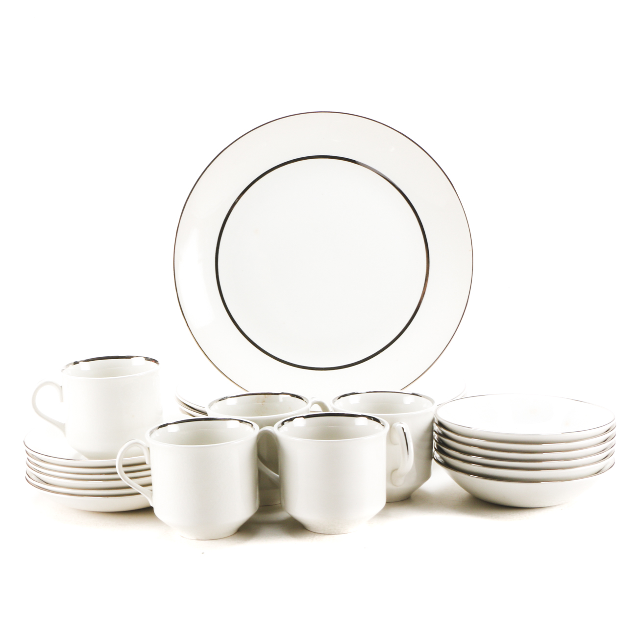 International Ironstone "Silver Elegance" Tableware