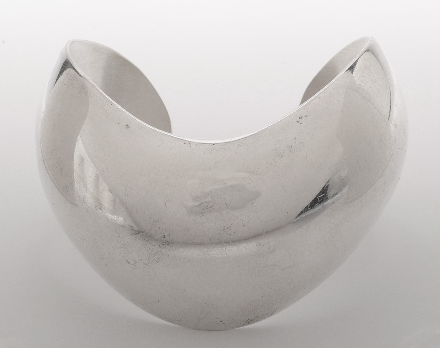 Modernist Sterling Silver Cuff Bracelet From Mexico