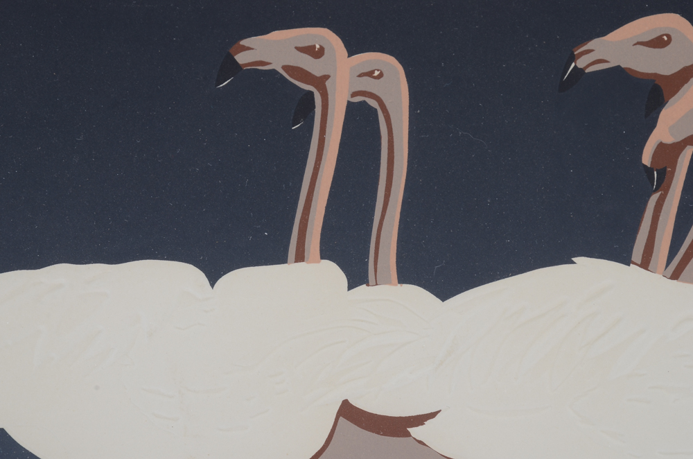 David Allgood Limited Edition Serigraph "Flamingos"