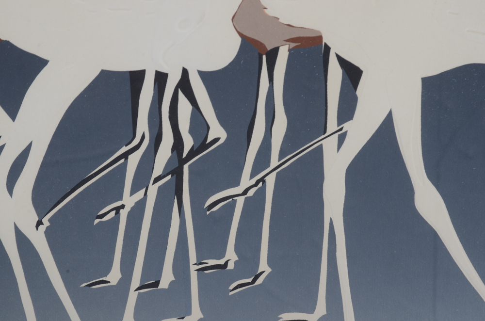 David Allgood Limited Edition Serigraph "Flamingos"