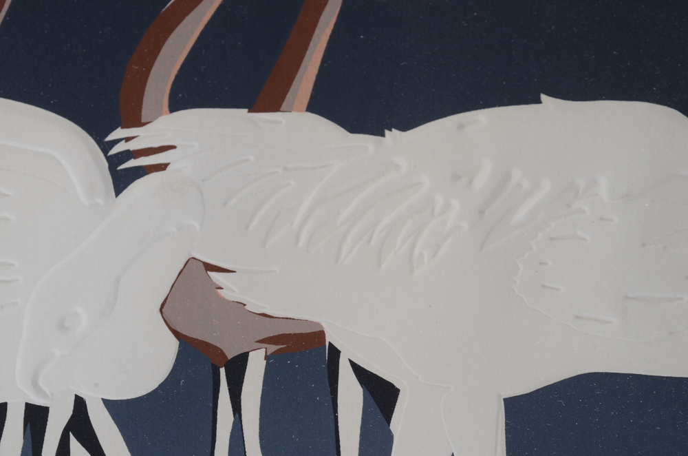 David Allgood Limited Edition Serigraph "Flamingos"