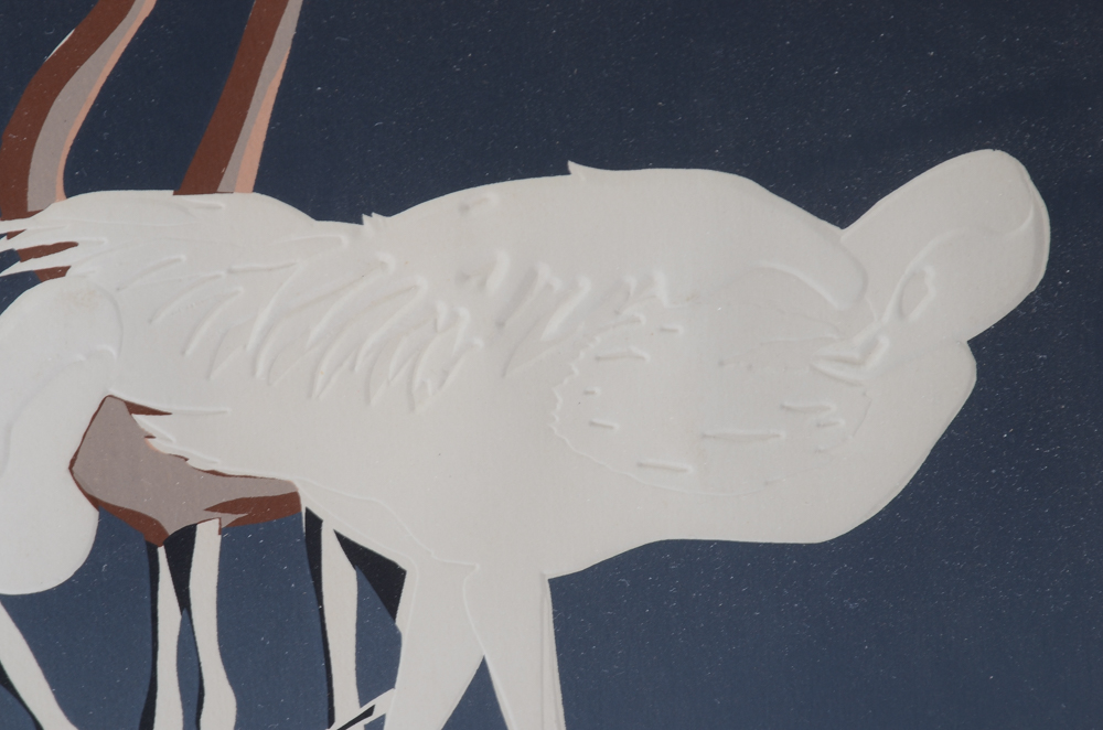 David Allgood Limited Edition Serigraph "Flamingos"