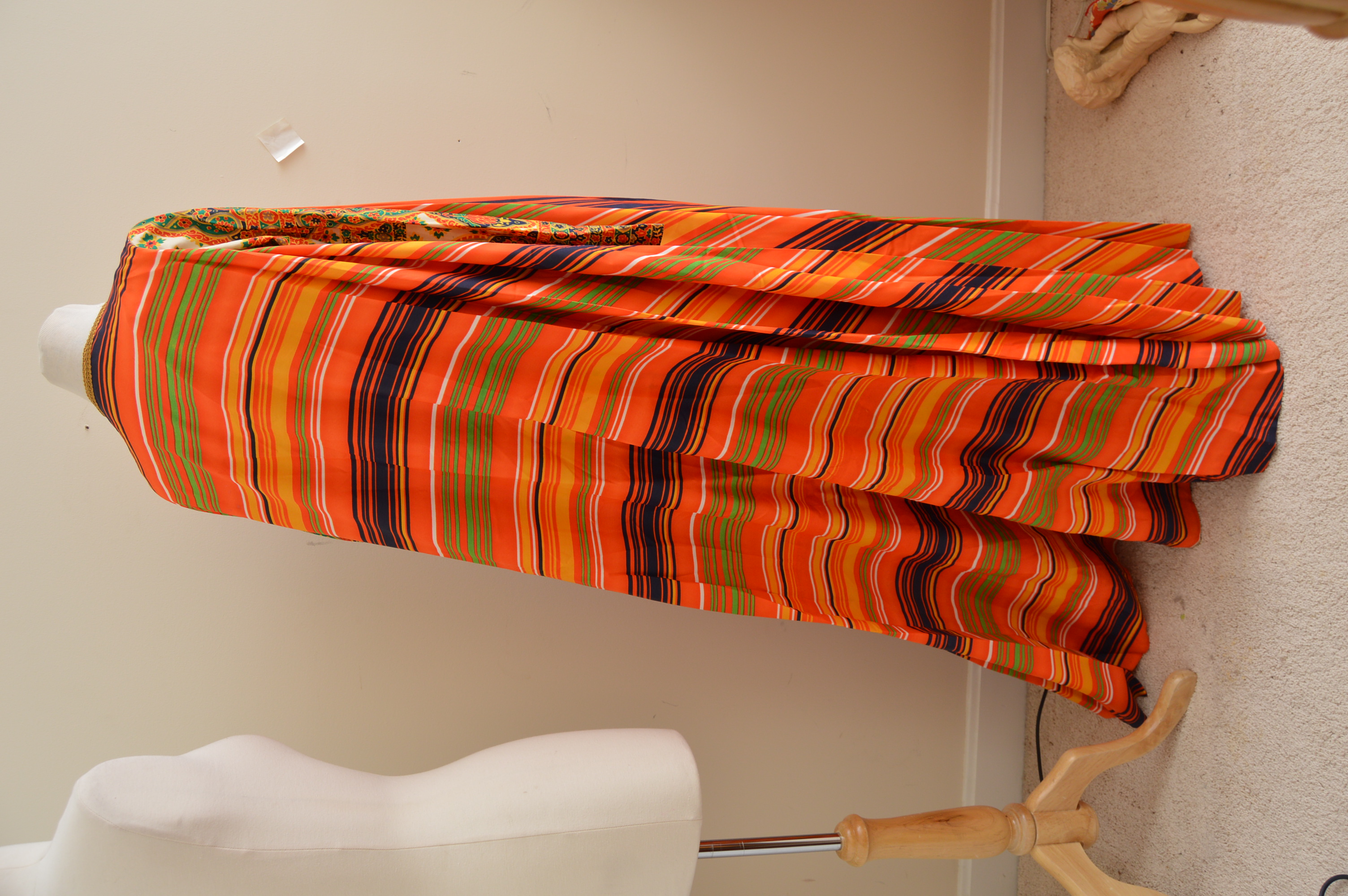 1970s Vintage Jay Morley for Fern Violette Maxi Dress with Matching Maxi Vest